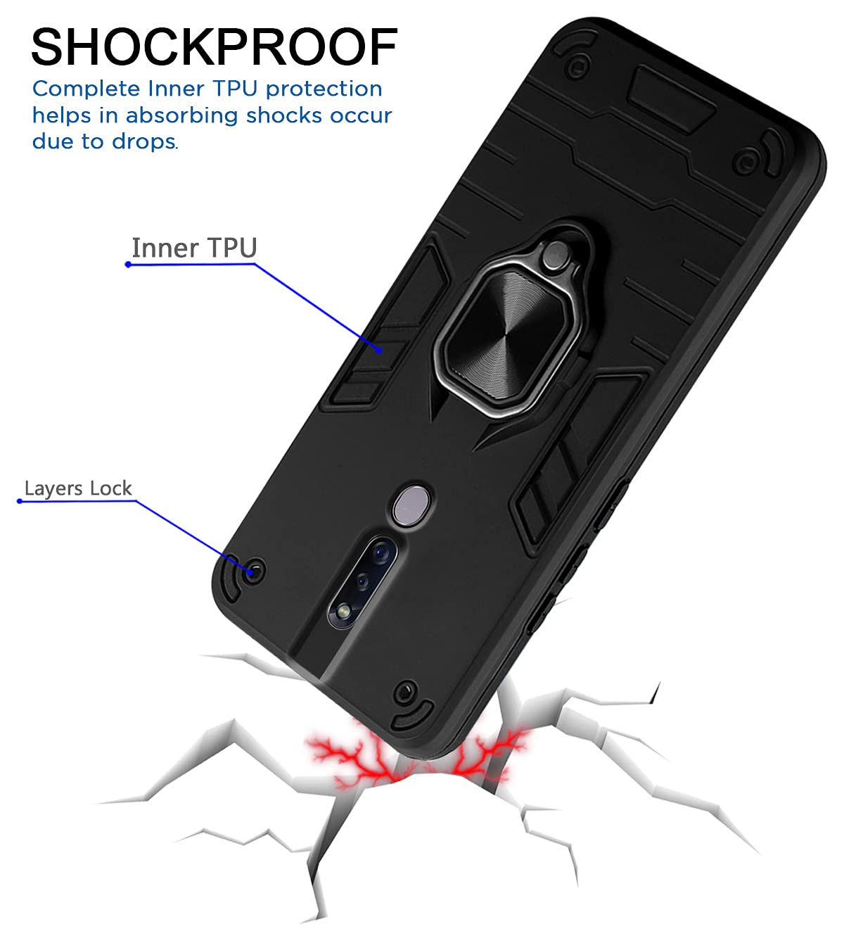 Pikkme black mobile cover for Oppo F11 Pro – photo 4