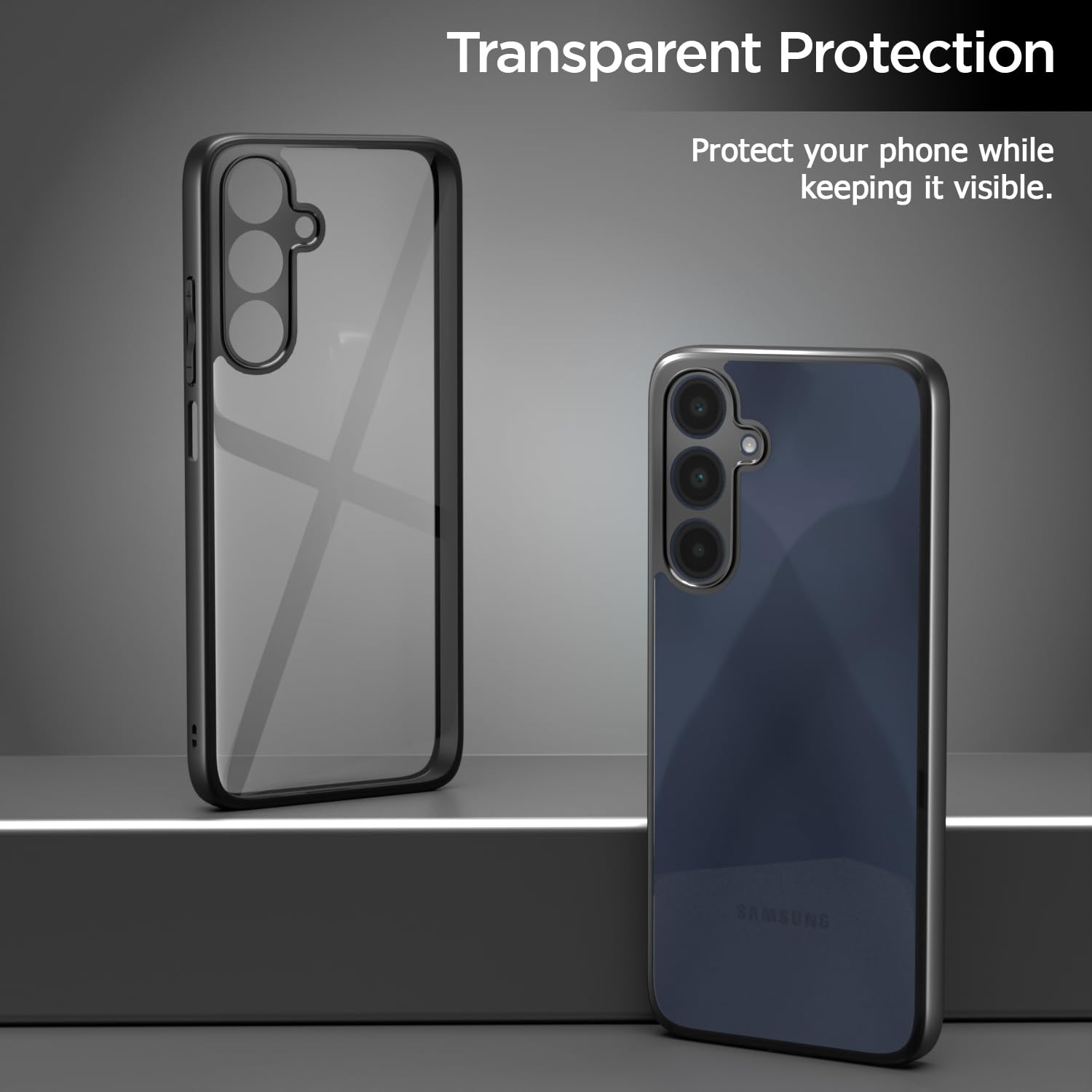 Pikkme Samsung Galaxy A16 5G Eagle 2 Shockproof Sleek Hybrid Armor Back Cover (Black)