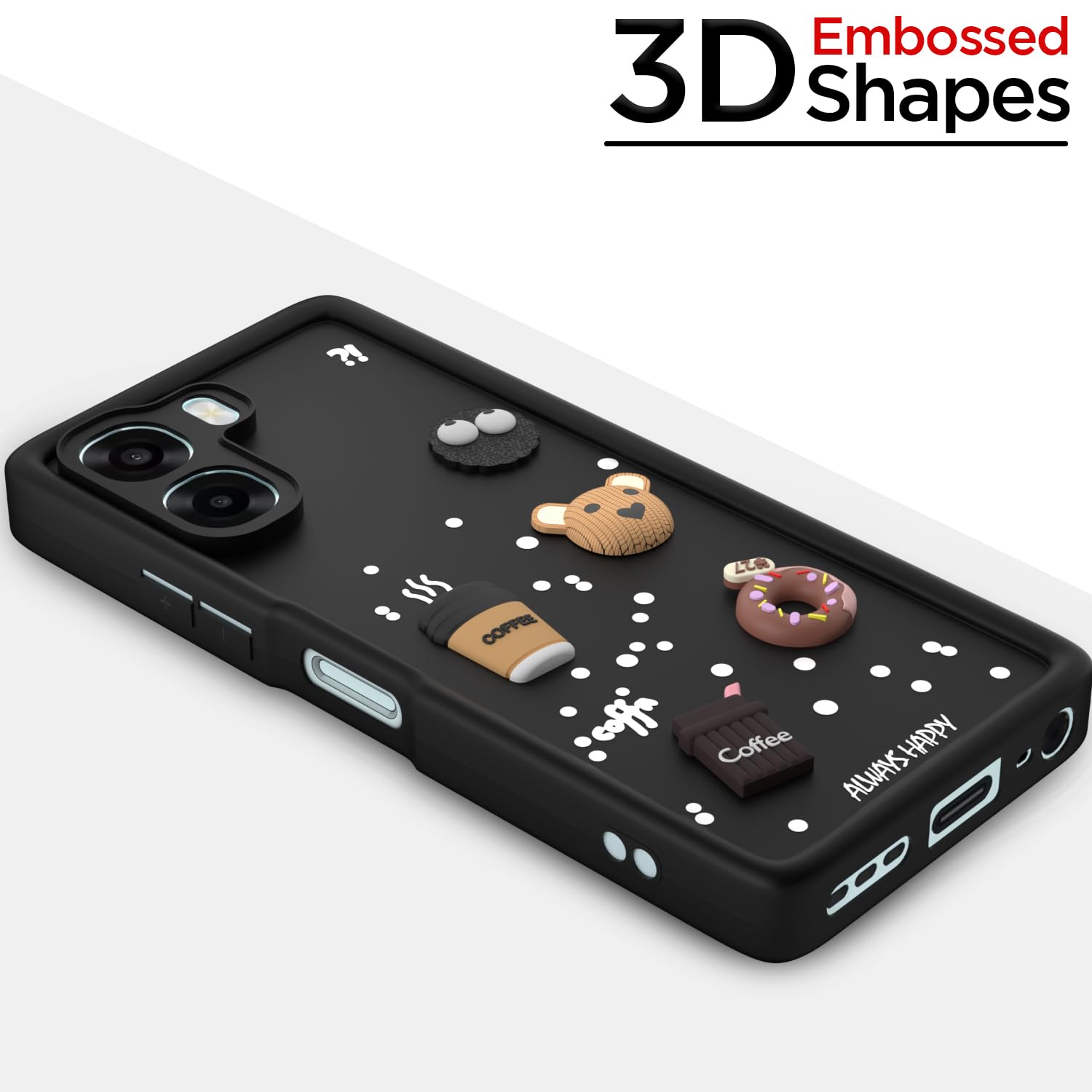 Black phone cover for Oppo A6X 5G/3D – Pikkme – photo 3