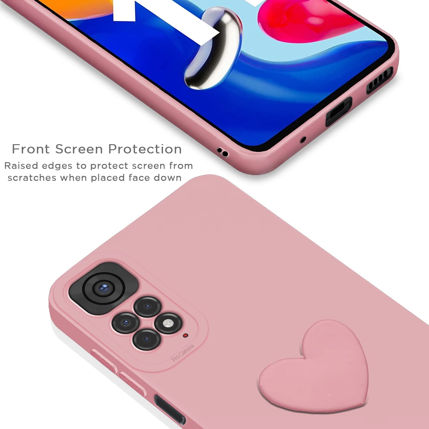 Pink mobile back cover for Redmi Note 11/Note 11s – Pikkme – photo 5