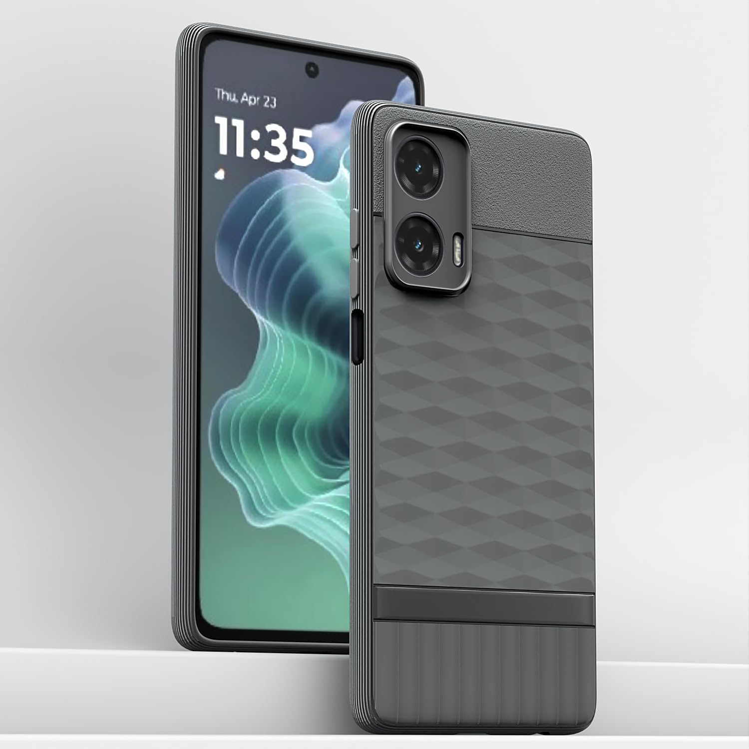 Pikkme Moto G35 5G Gencase Back Cover (Grey)