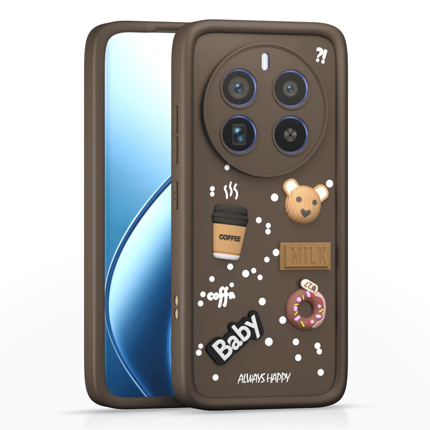 Pikkme Realme 12 Pro/12 Pro Plus 5G brown mobile back cover