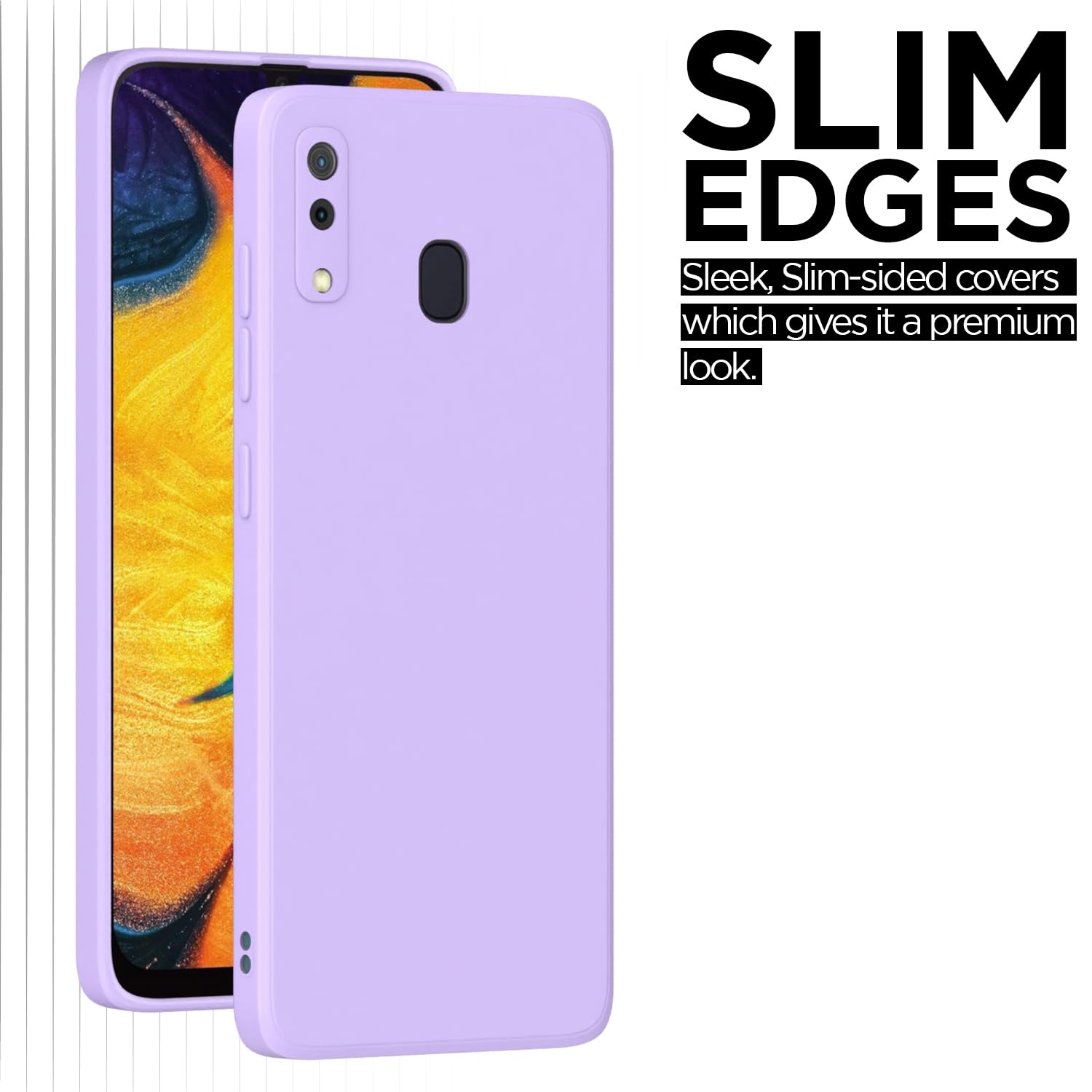 Pikkme Samsung Galaxy A20 / A30 / M10s Liquid Silicone Back Cover | Purple