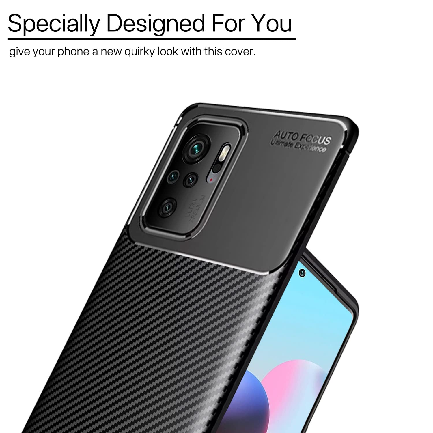 Black phone cover for Redmi Note 10/Note 10s – Pikkme – photo 6