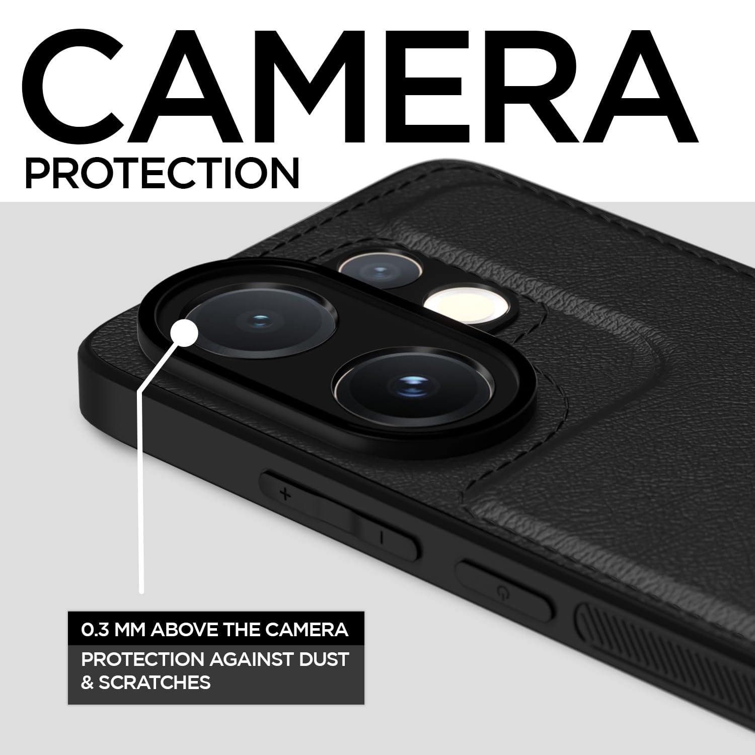Black phone cover for Vivo V60/T4 Pro 5G – Pikkme – photo 3