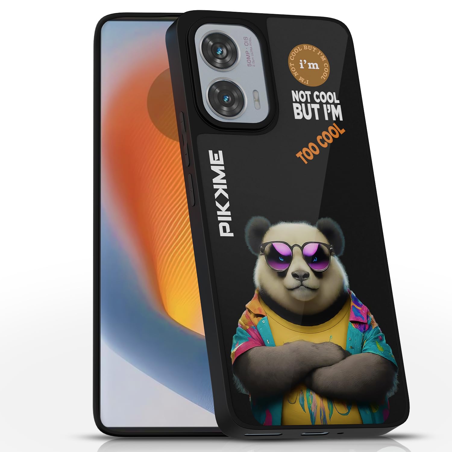 Pikkme Panda Swag mobile cover for Moto Edge 50 Fusion/G96 5G
