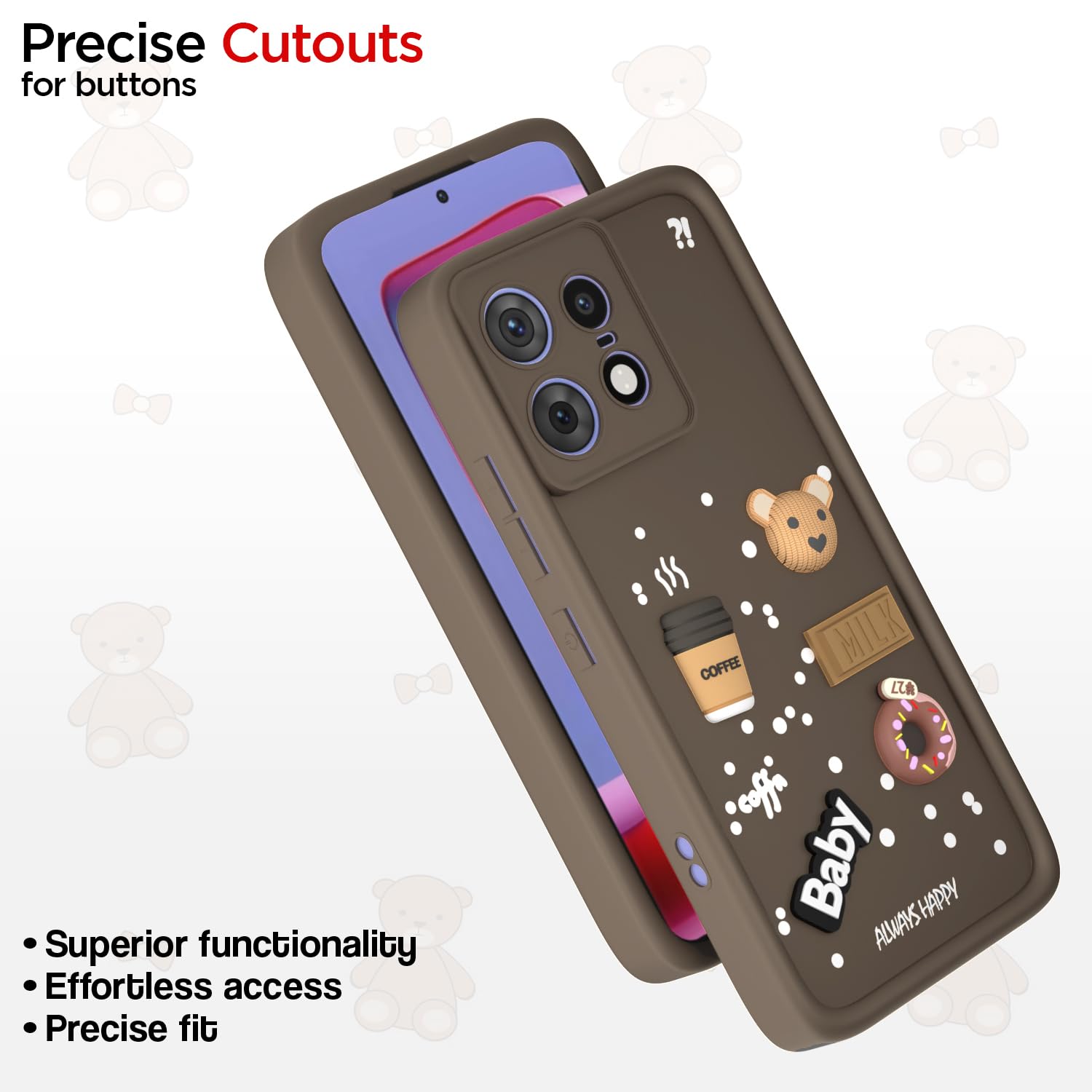 Brown phone cover for Moto Edge 50 Pro 5G/3D – Pikkme – photo 6