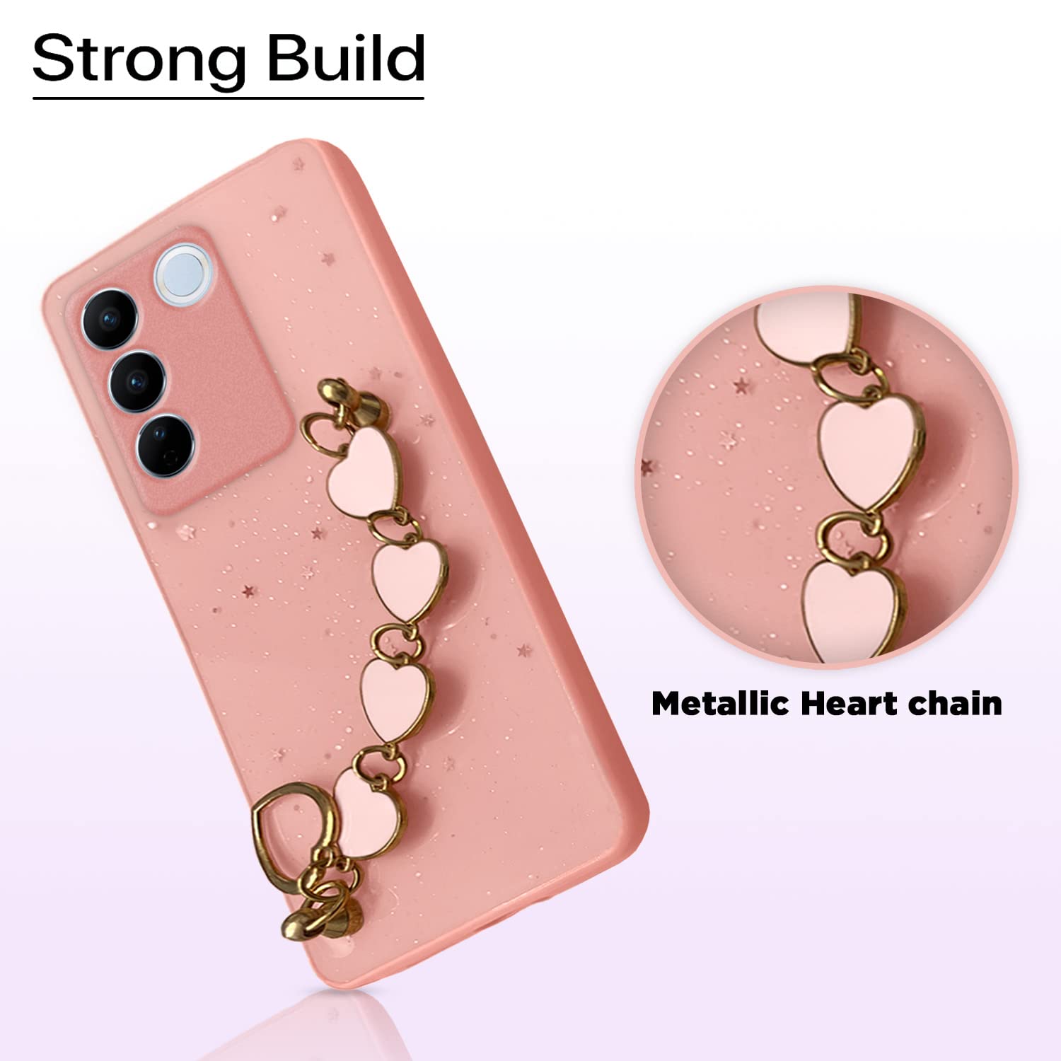 Vivo V27/V27 Pro 5G mobile back cover in pink by Pikkme – photo 7