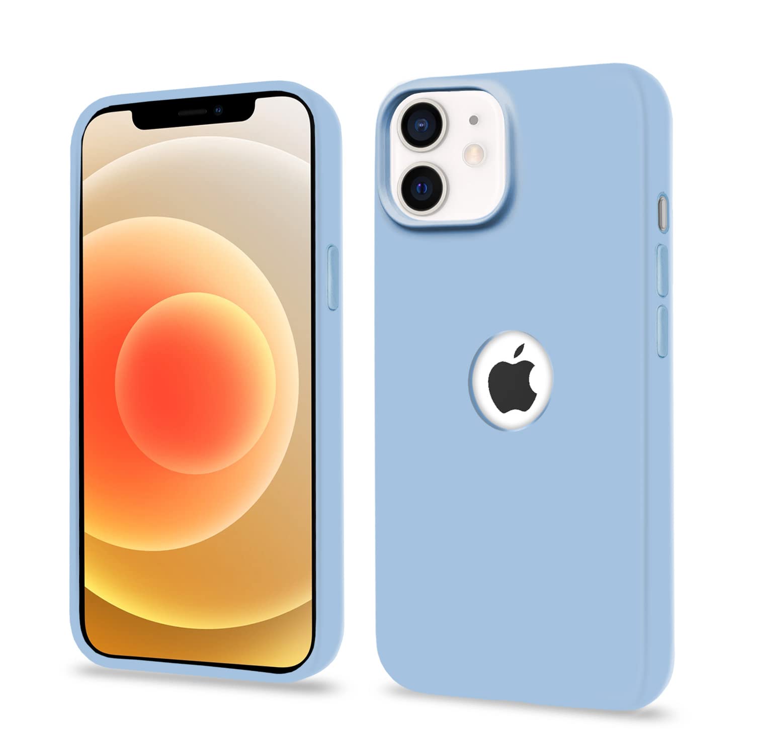 Lilac Soft Silicone mobile cover for iPhone 12 Mini – Pikkme