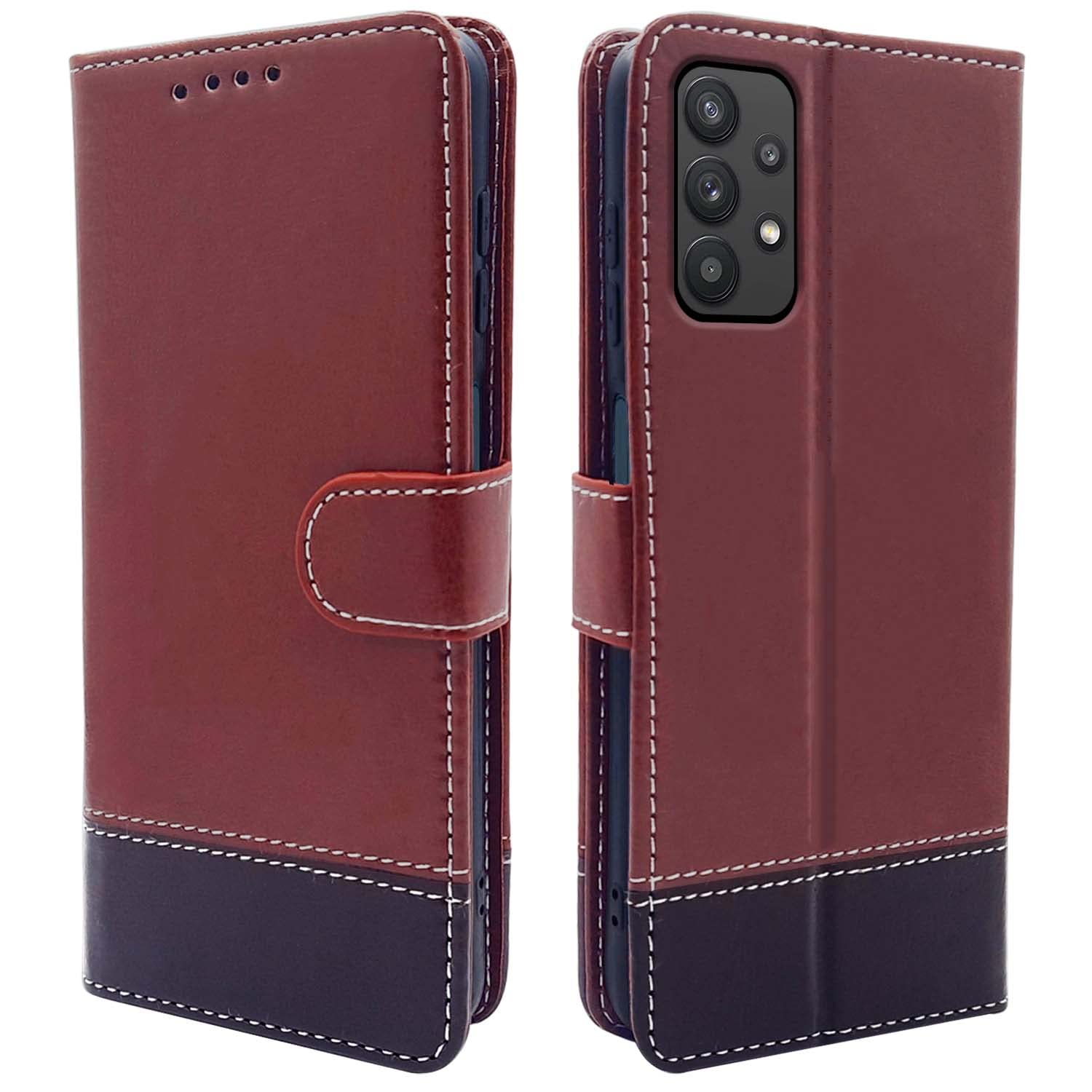 Pikkme brown & coffee flip case for Samsung M32/A32 5G