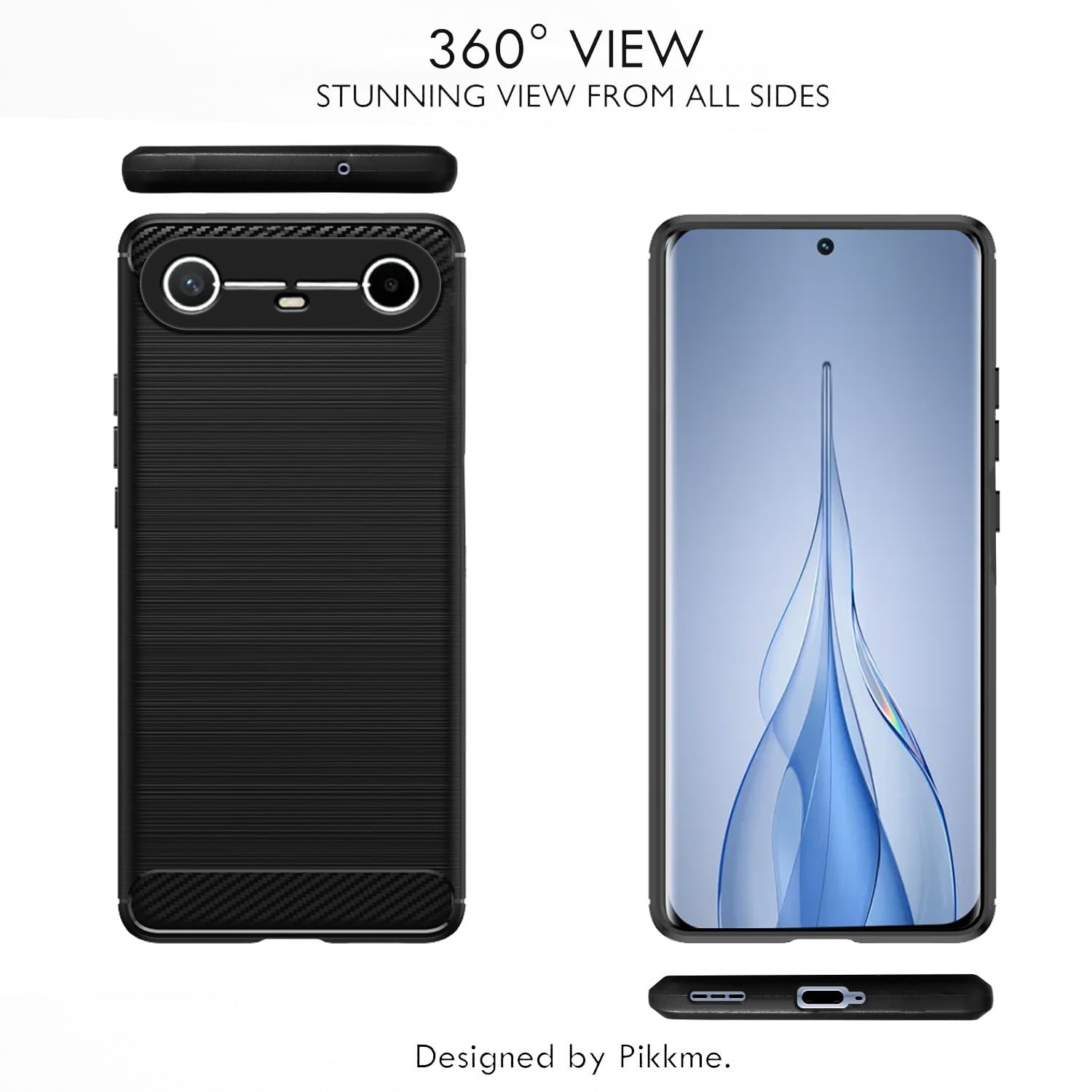 Pikkme Tecno Pova Hybrid black phone cover – photo 3