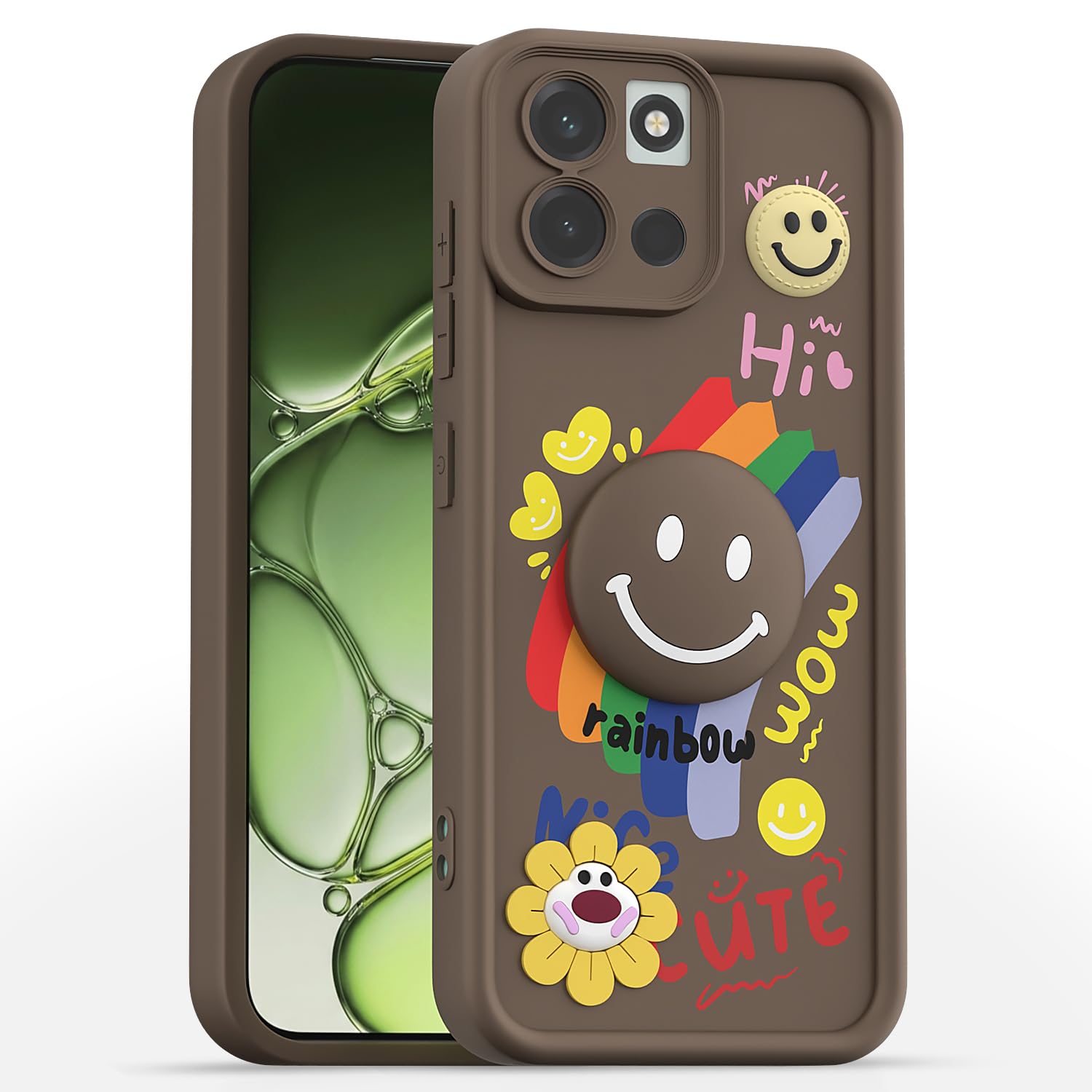 Pikkme OnePlus Nord 6 5G brown mobile cover