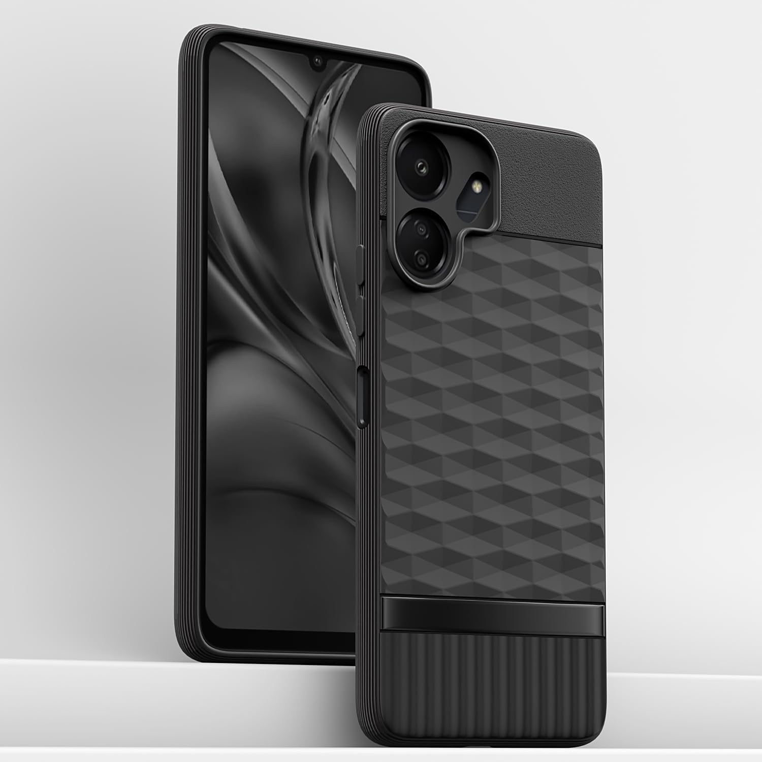 Pikkme Redmi 13c 4G / Redmi 13c 5G / Poco C65 Gencase Back Cover (Black)