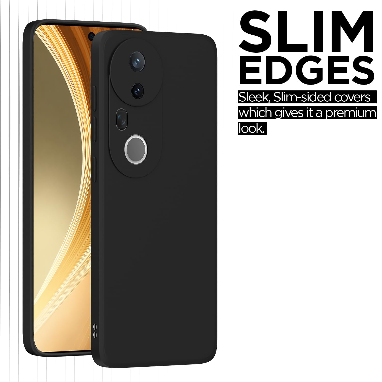 Black back cover for Vivo T4 Ultra 5G – Pikkme – photo 6