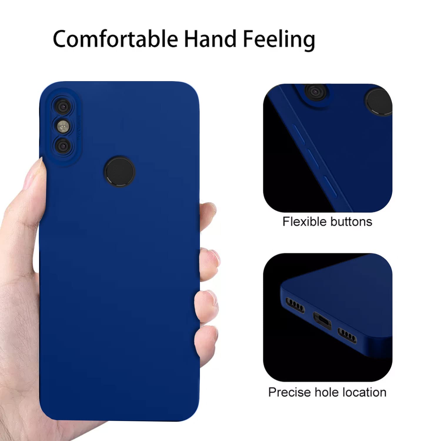 Pikkme Mi Redmi Note 6 Pro Liquid Silicone Back Cover | Blue