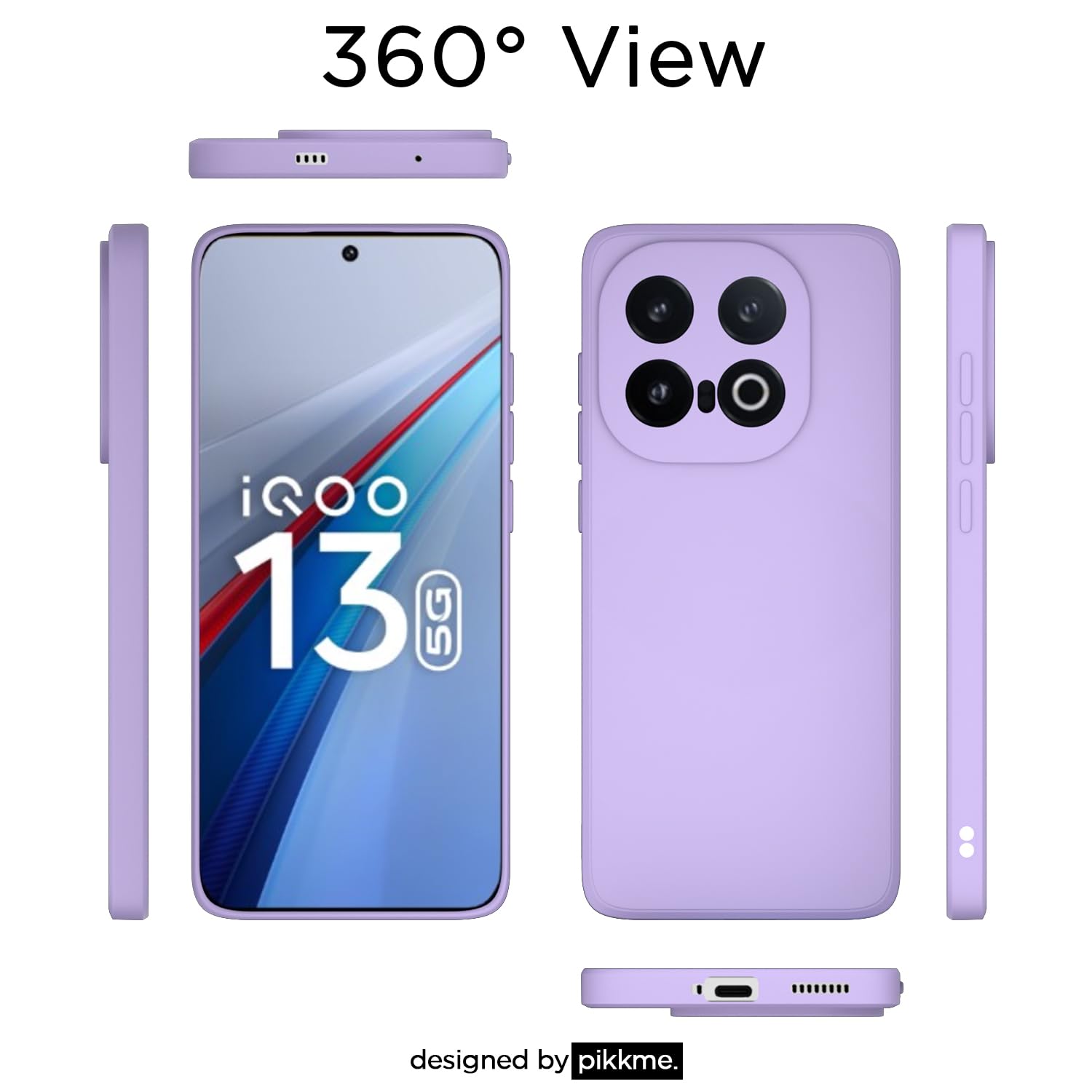 iQOO 13 5G mobile back cover in purple by Pikkme – photo 4