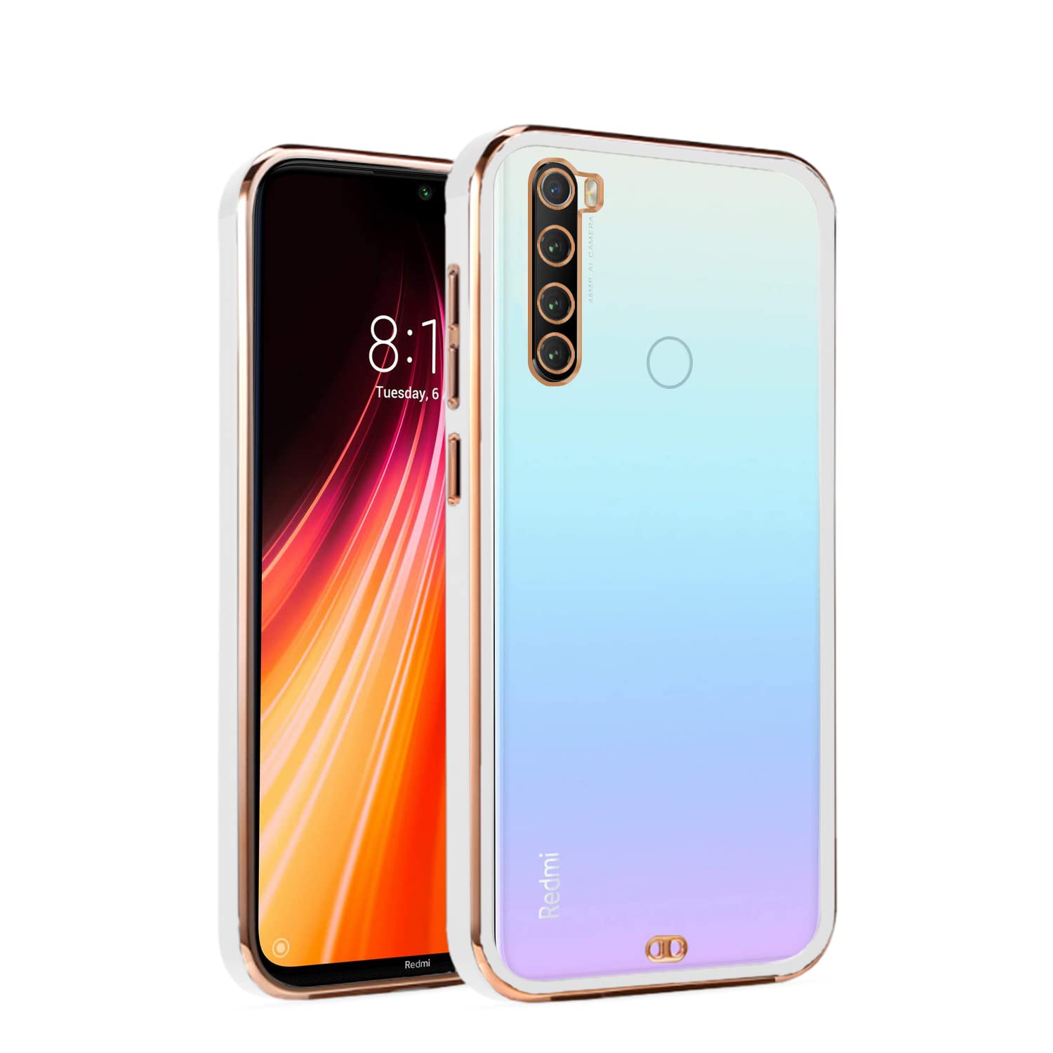 White phone cover for Redmi Note 8 – Pikkme