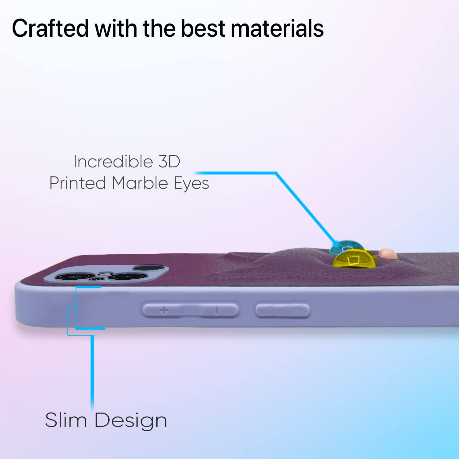 Redmi 12C/Poco C55 Cat back cover in purple by Pikkme – photo 4