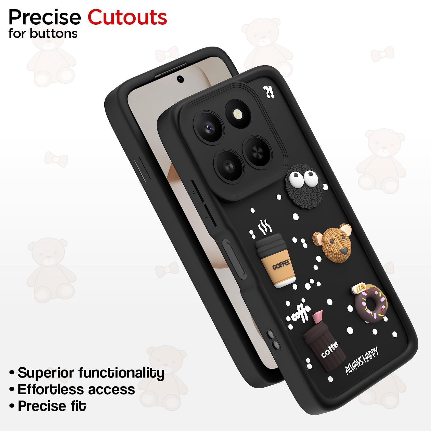Pikkme black mobile cover for Honor X7d 5G/3D – photo 6