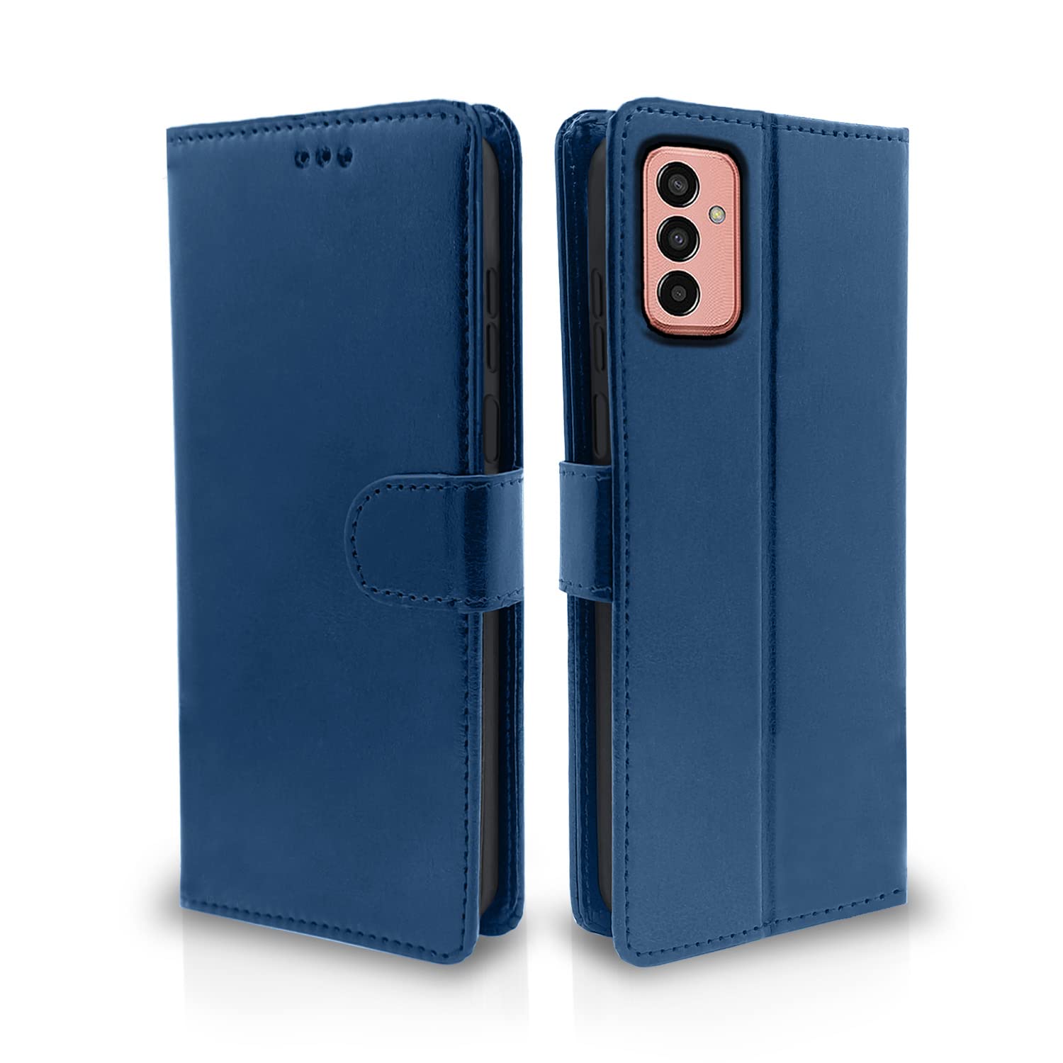 Samsung Galaxy F13 Vintage Flip Cover (Blue)