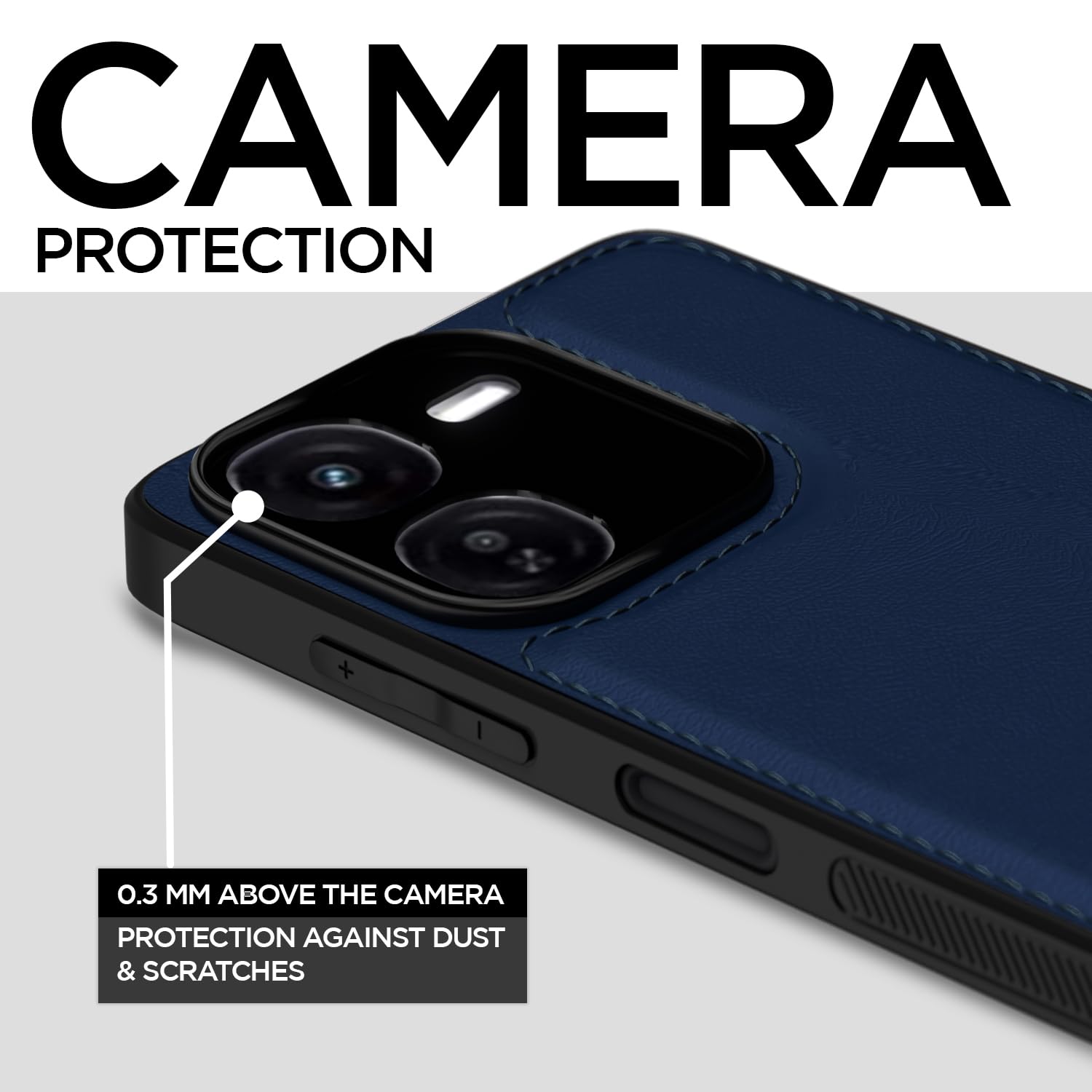 Pikkme iQOO Z9X 5G Leather blue mobile back cover – photo 3