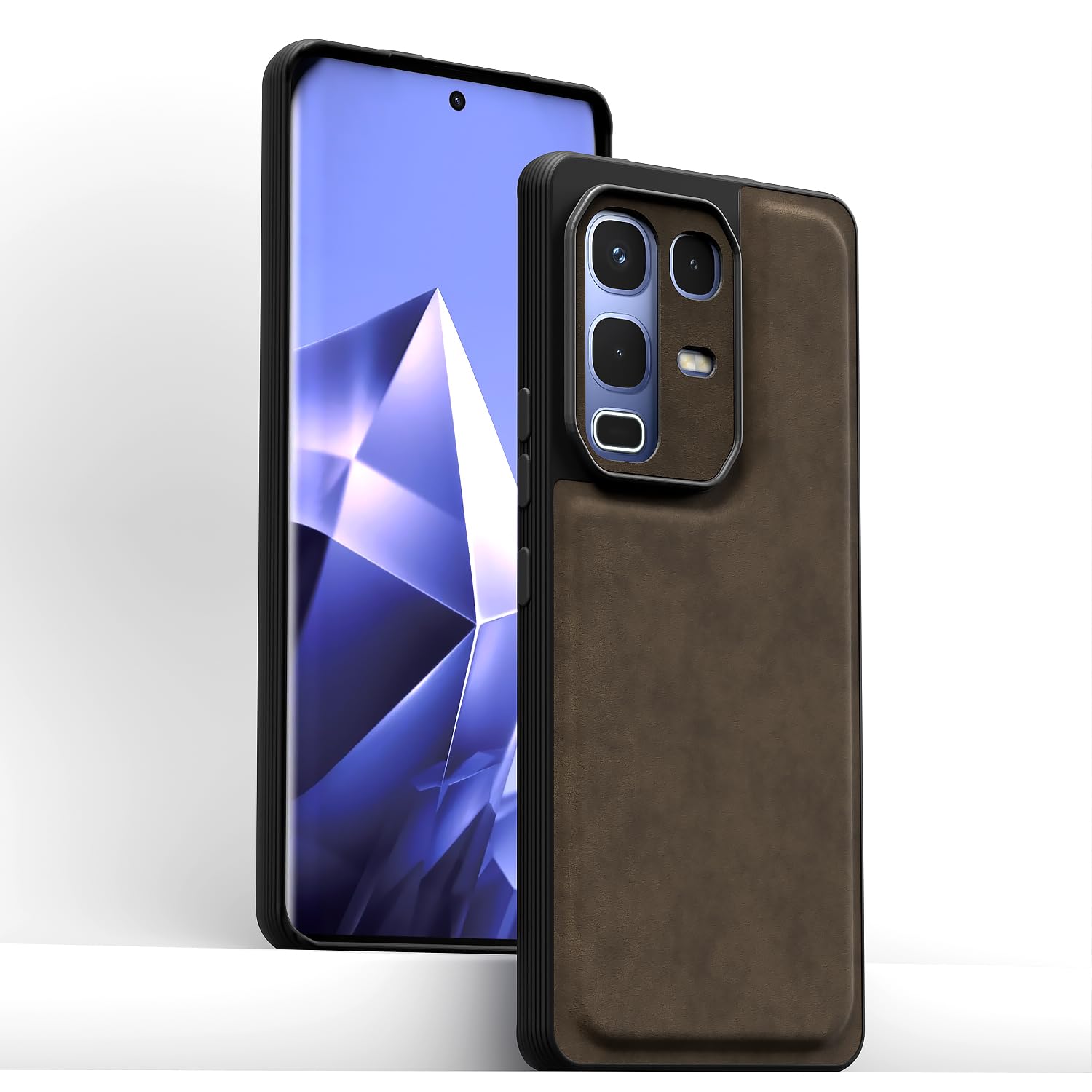 Coffee Leather mobile cover for Infinix Note 50s 5G – Pikkme – photo 2