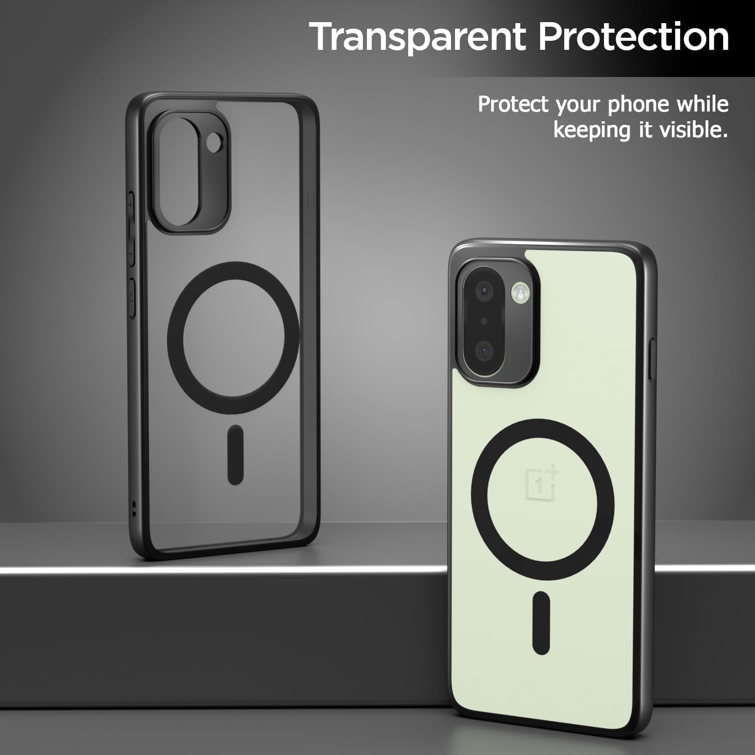 Pikkme black mag-safe mobile back cover for OnePlus 15R 5G – photo 3
