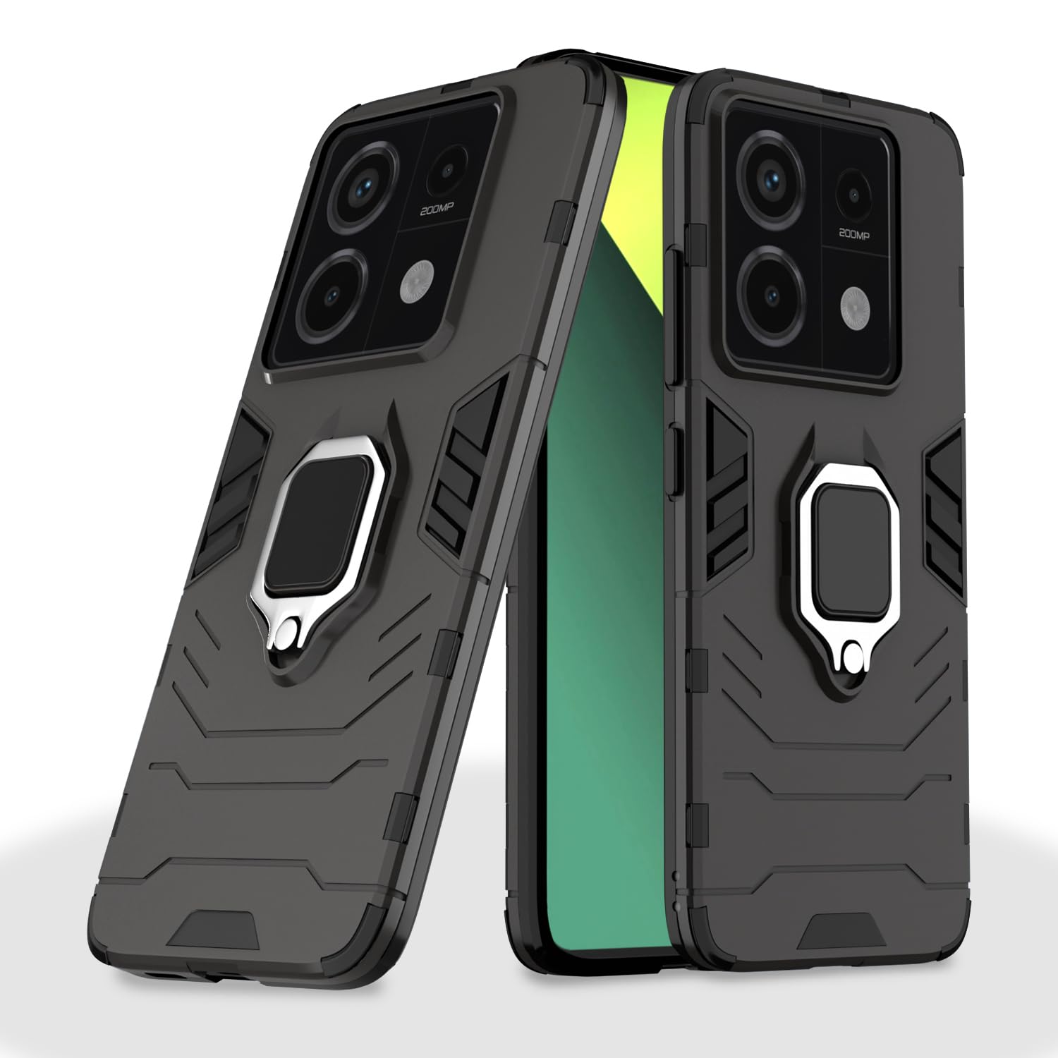 Black D5 Tough Armor mobile back cover for Redmi Note 13 Pro 5G – Pikkme
