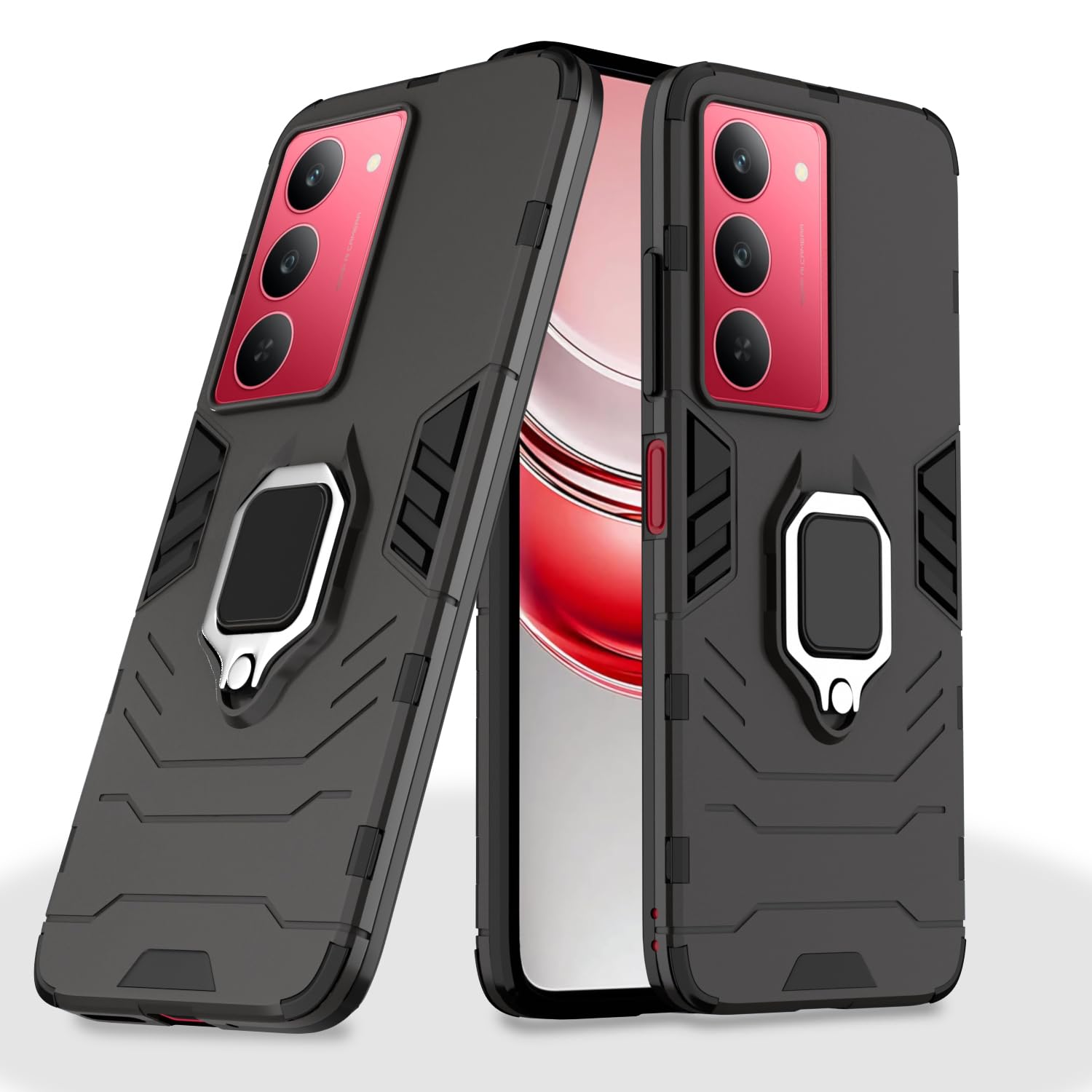 Black back cover for Realme Narzo 80x/P3x/14X 5G – Pikkme