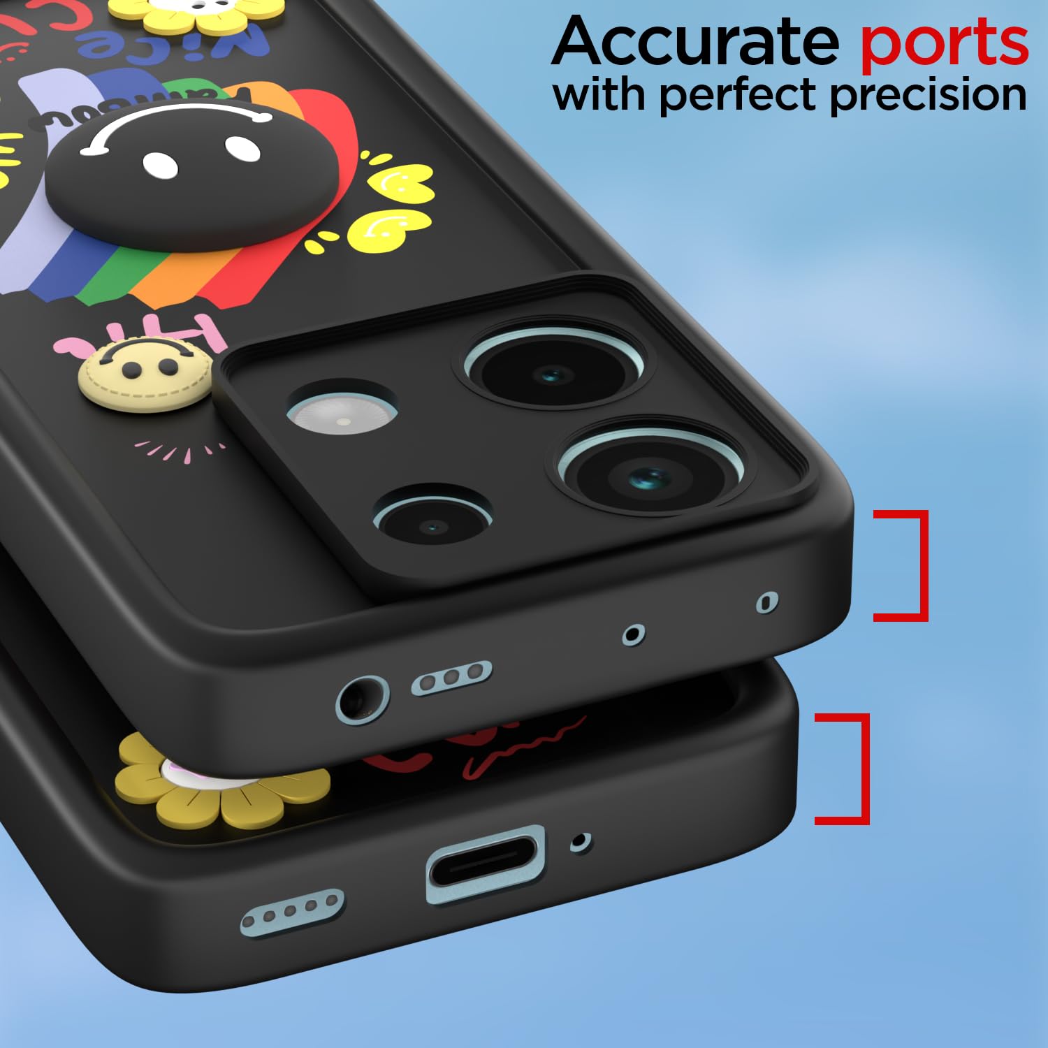 Pikkme black phone cover for Redmi Note 13 Pro/Poco X6 5G – photo 4