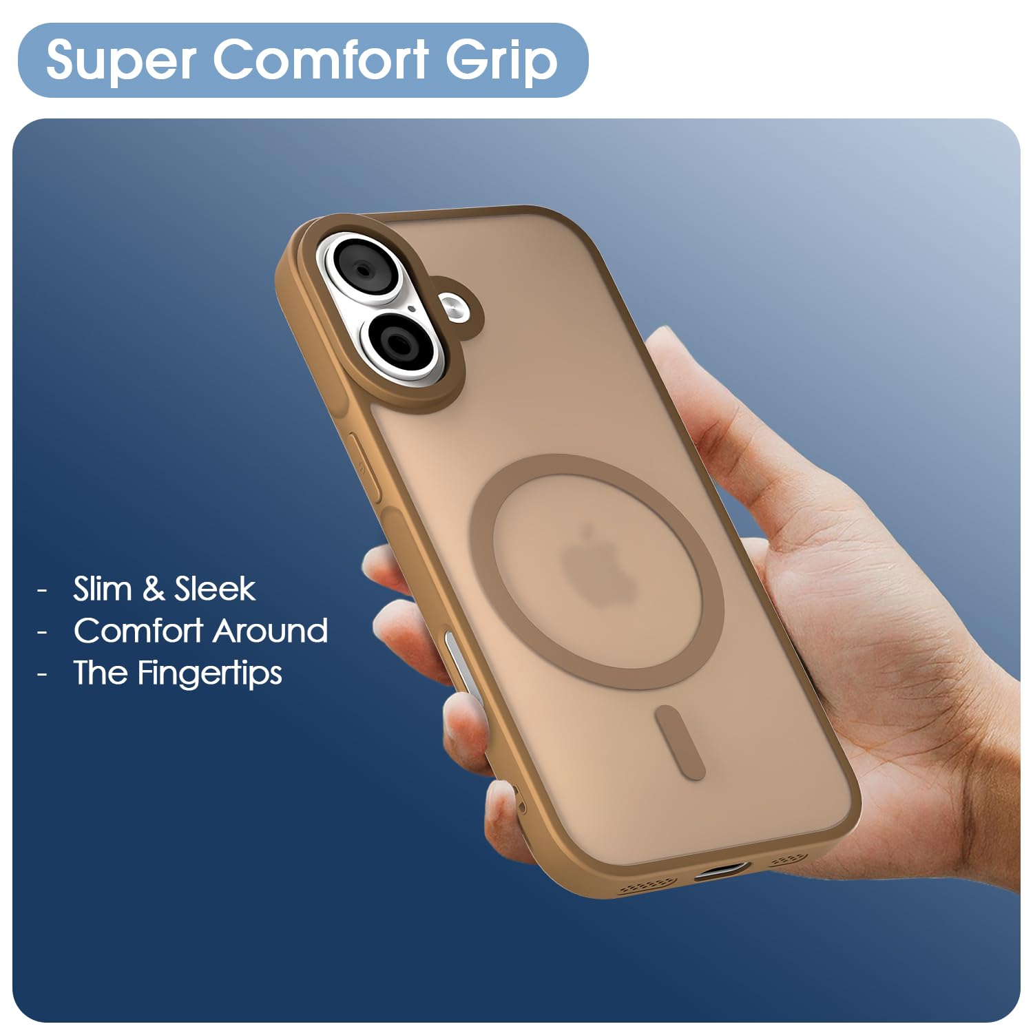 Brown mobile back cover for iPhone 16 – Pikkme – photo 6