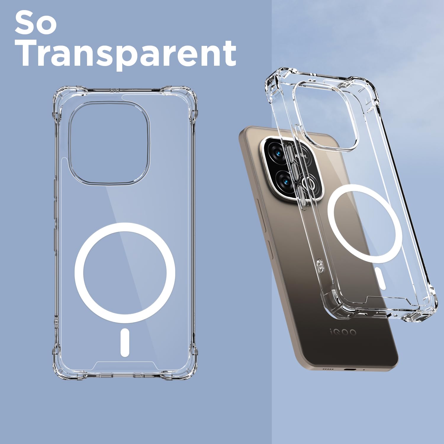 Pikkme transparent Carbon mobile cover for Vivo Y300 GT 5G – photo 2