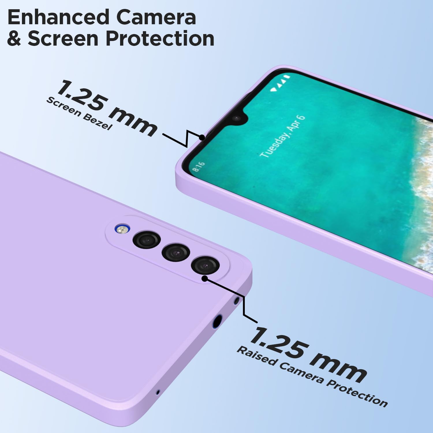 Purple Liquid Silicone mobile back cover for Mi A3 – Pikkme – photo 6
