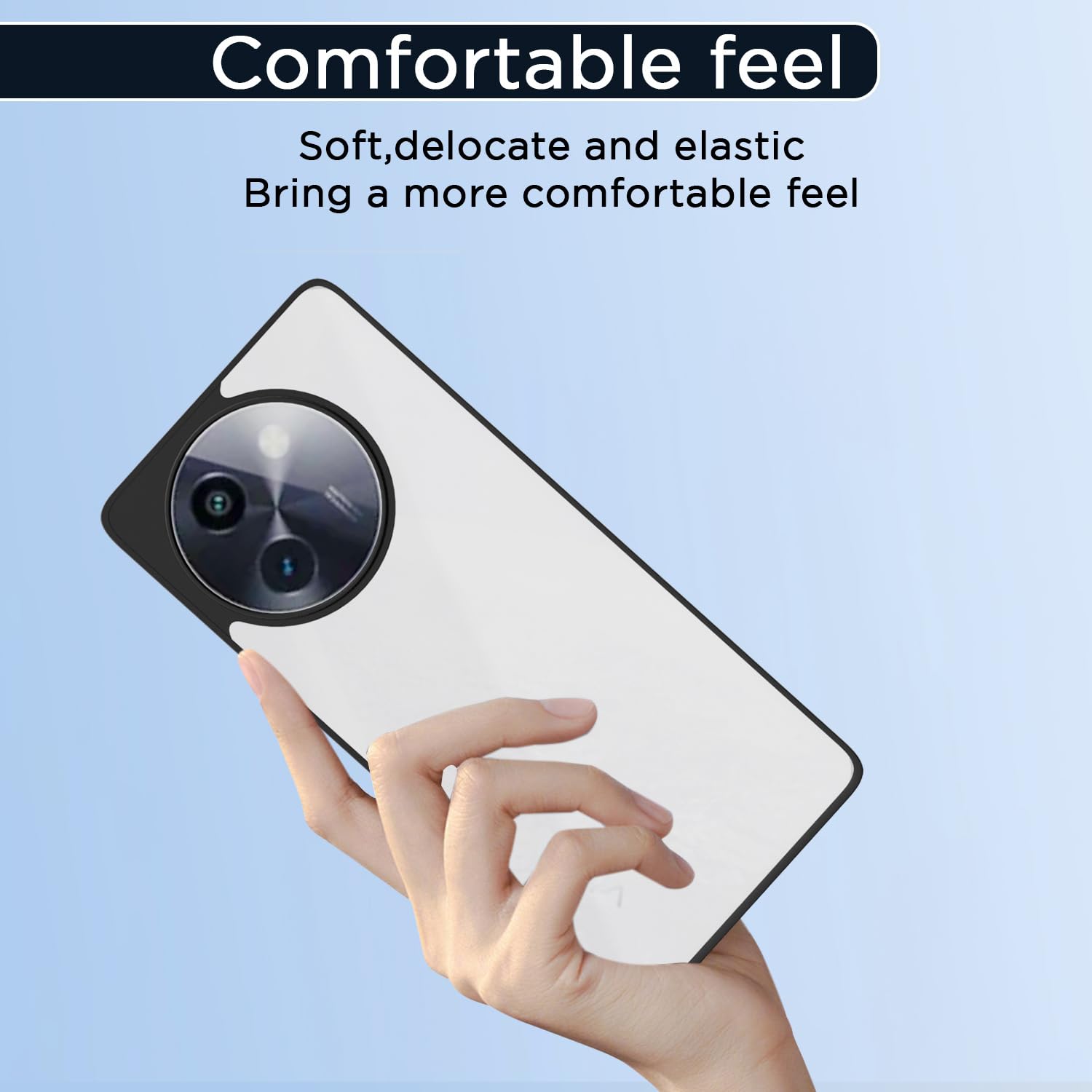 Pikkme Vivo Y200i 5G Eagle 2.0 Shockproof Sleek Hybrid Armor Back Cover (Black)