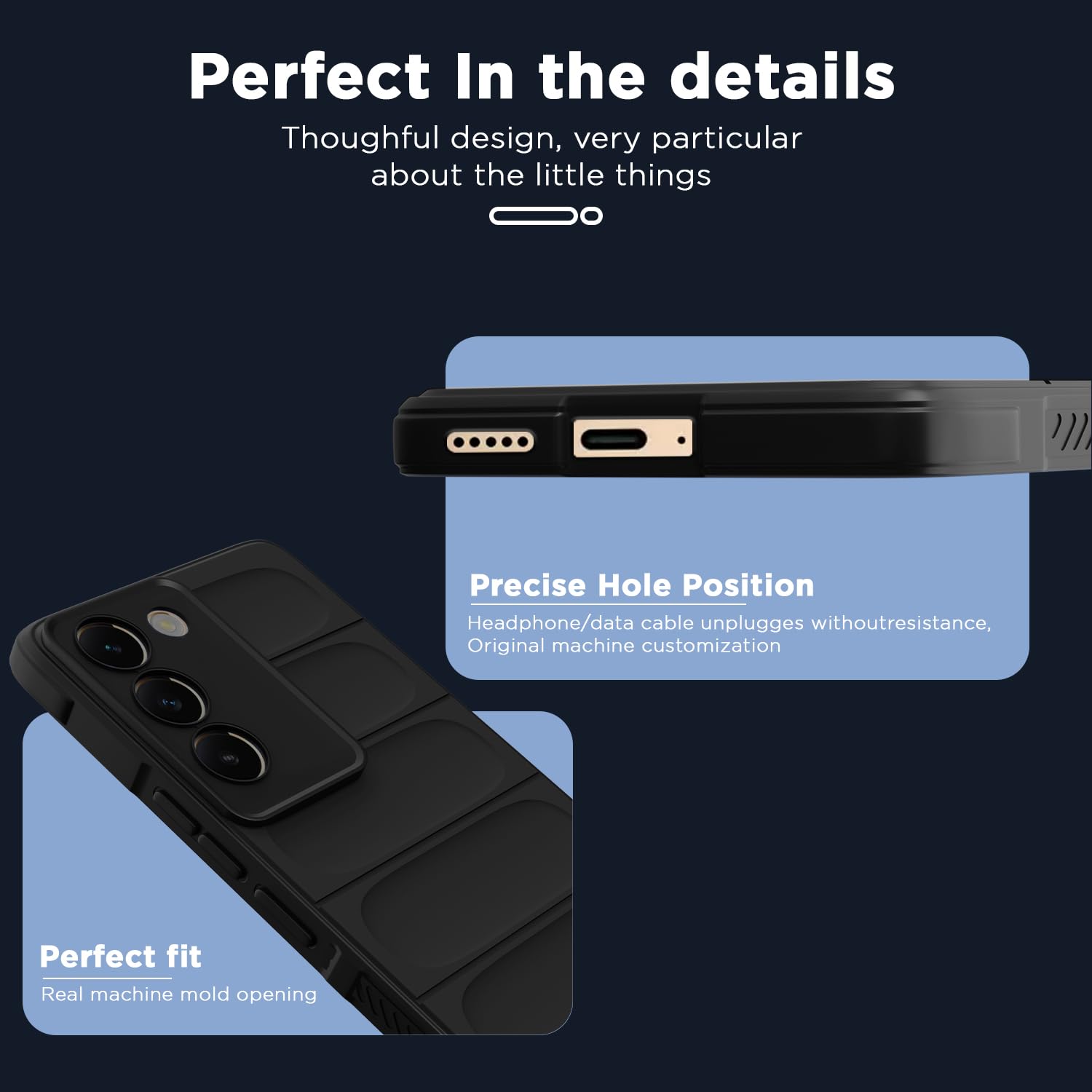 Pikkme black mobile cover for Vivo T3/Y200e 5G – photo 2