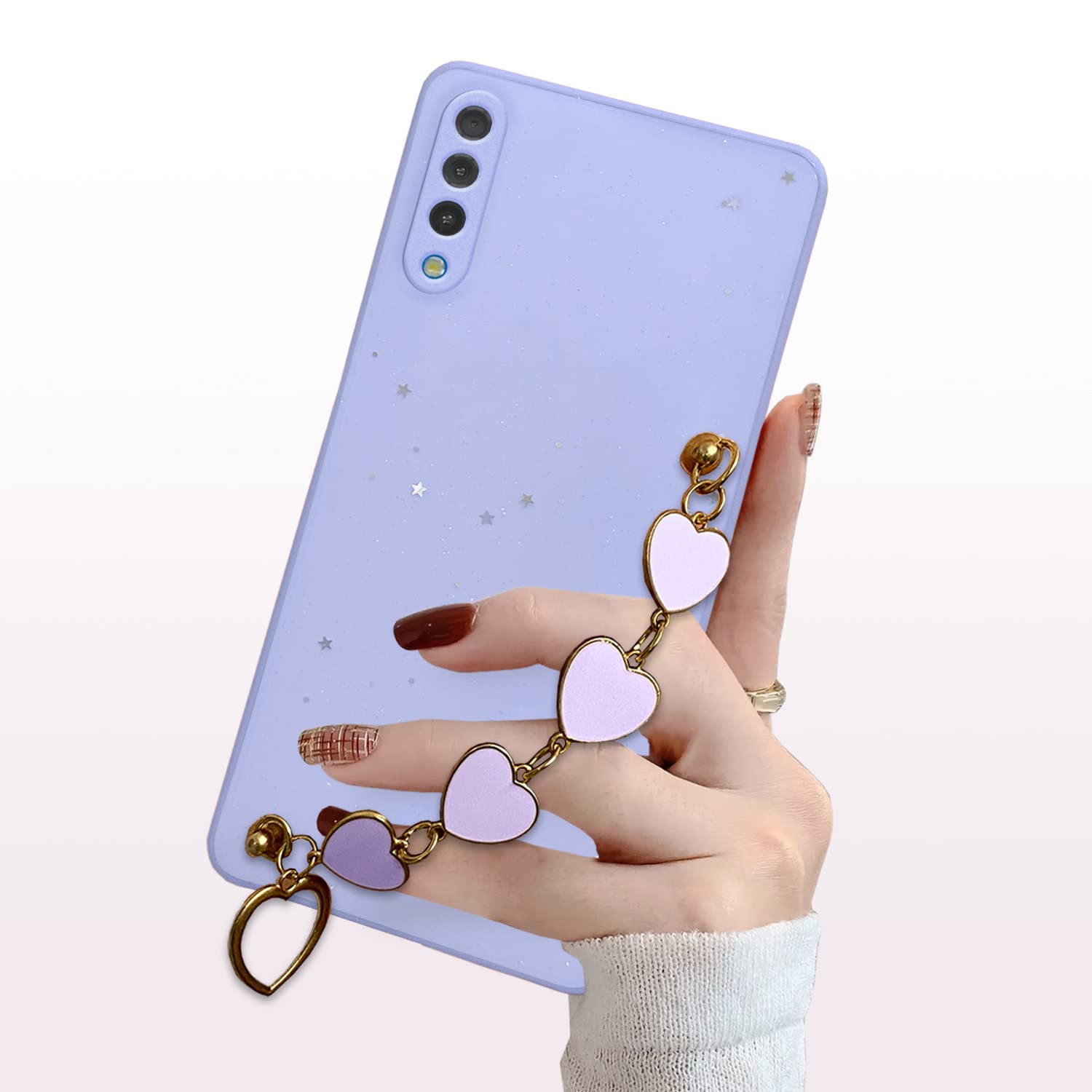 Pikkme Samsung Galaxy A50 / A50S / A30S Chain Back Cover (Purple)