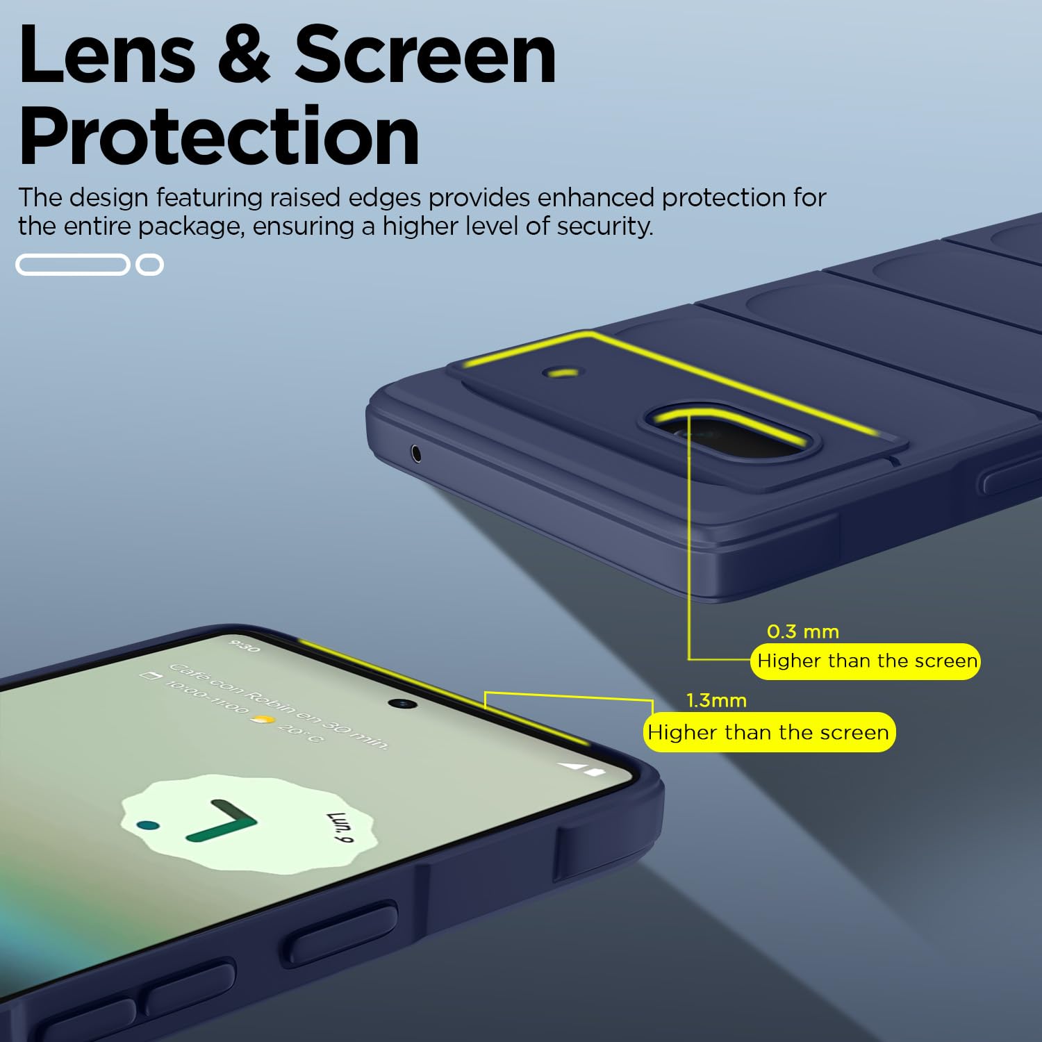 Pikkme Google Pixel 6A Liquid Silicone blue phone cover – photo 3