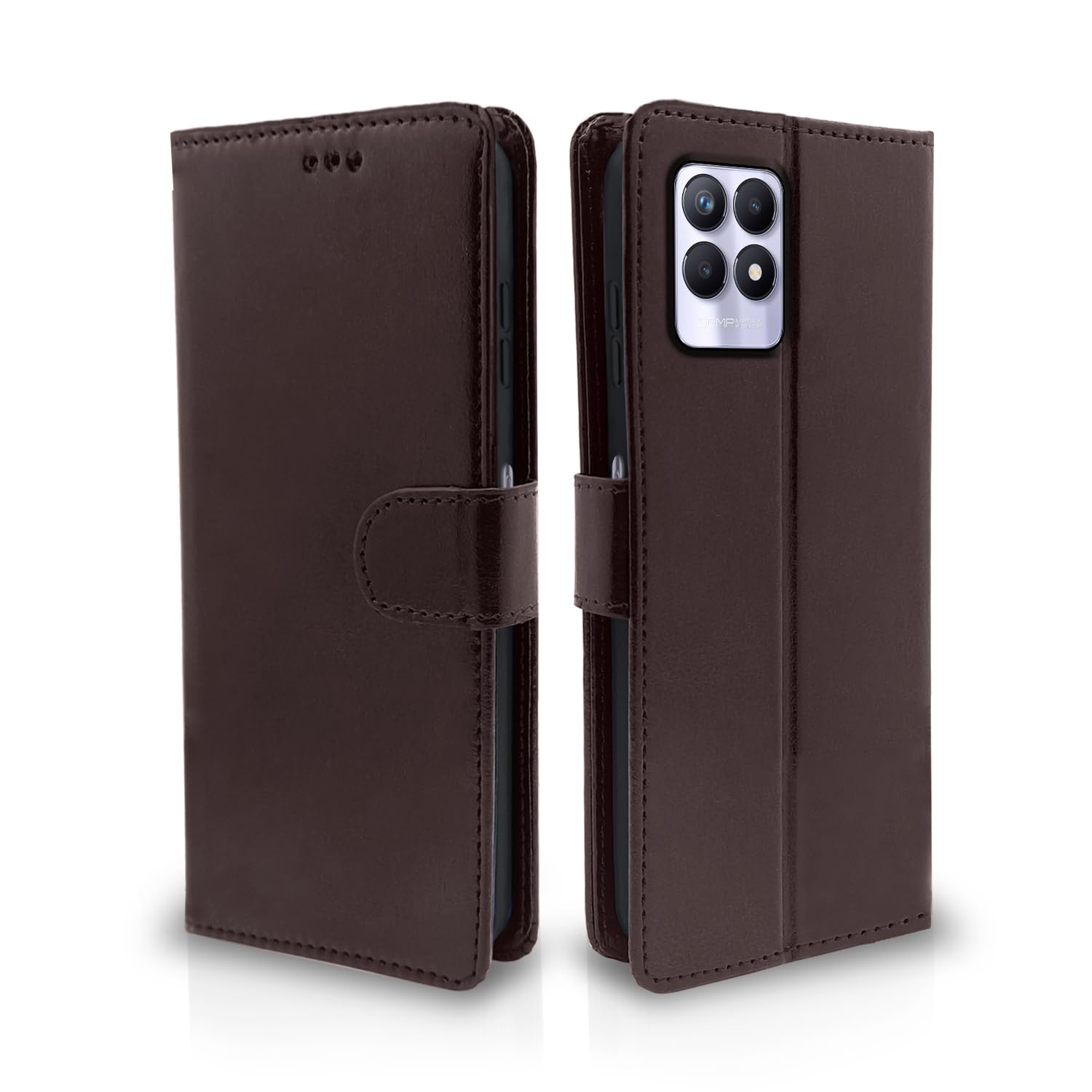 Coffee Wallet flip cover for Realme Narzo 50/8i 4G – Pikkme