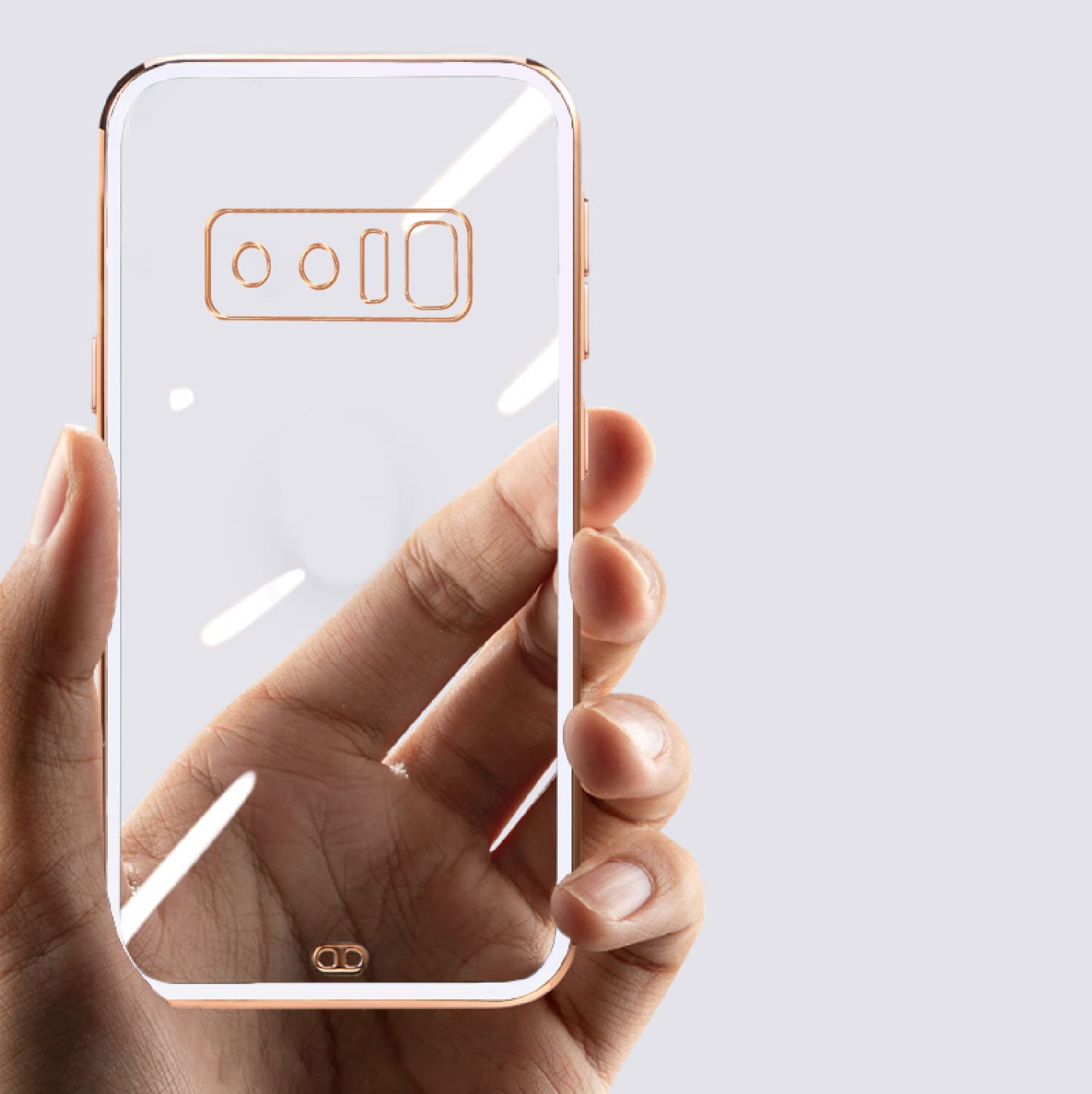 Samsung Note 8 Chrome phone cover in white by Pikkme – photo 5