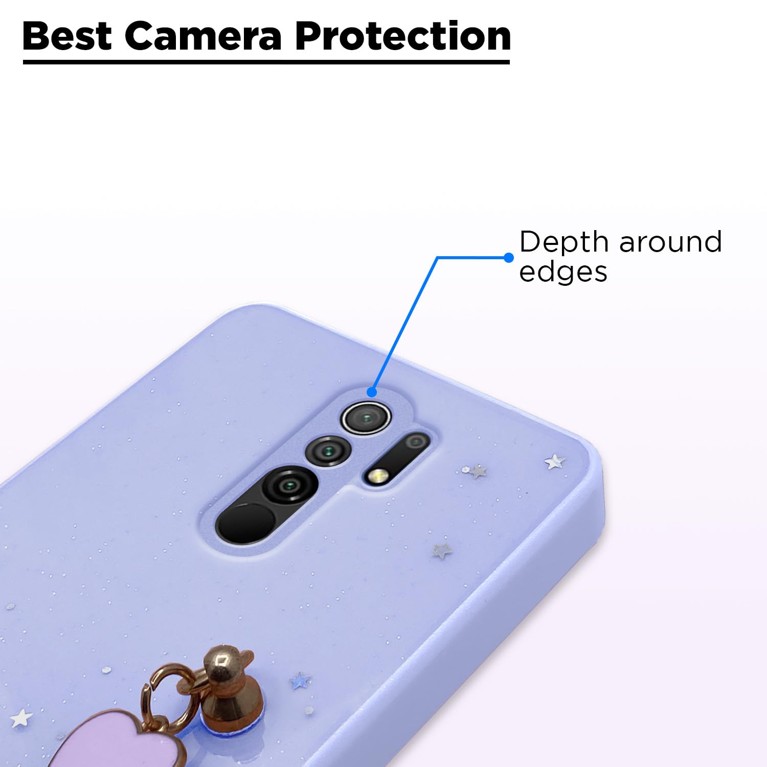Pikkme Redmi 9 Prime Chain purple mobile cover – photo 2