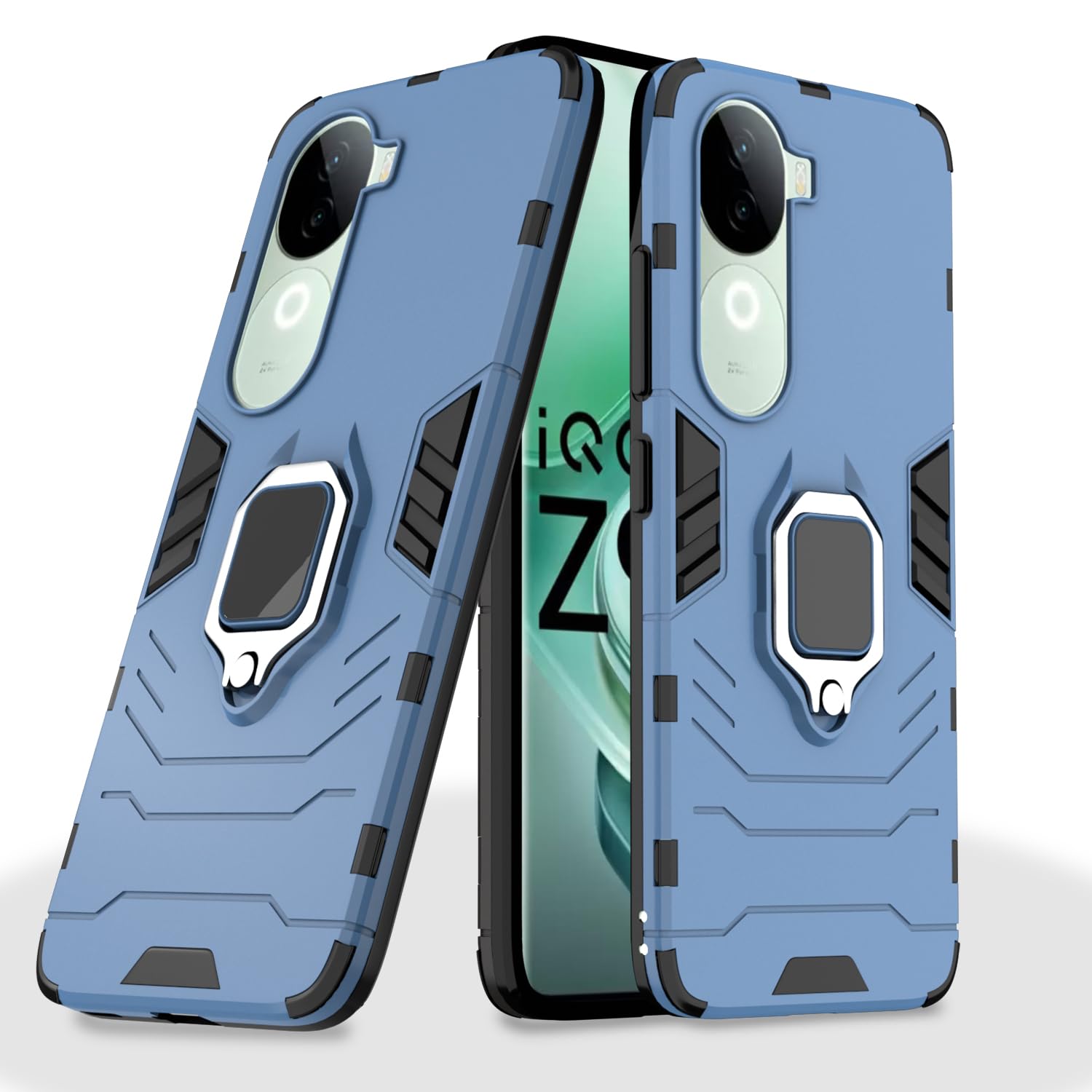 iQOO Z9s 5G / Vivo V40e 5G D5 Tough Armor Back Cover - Blue