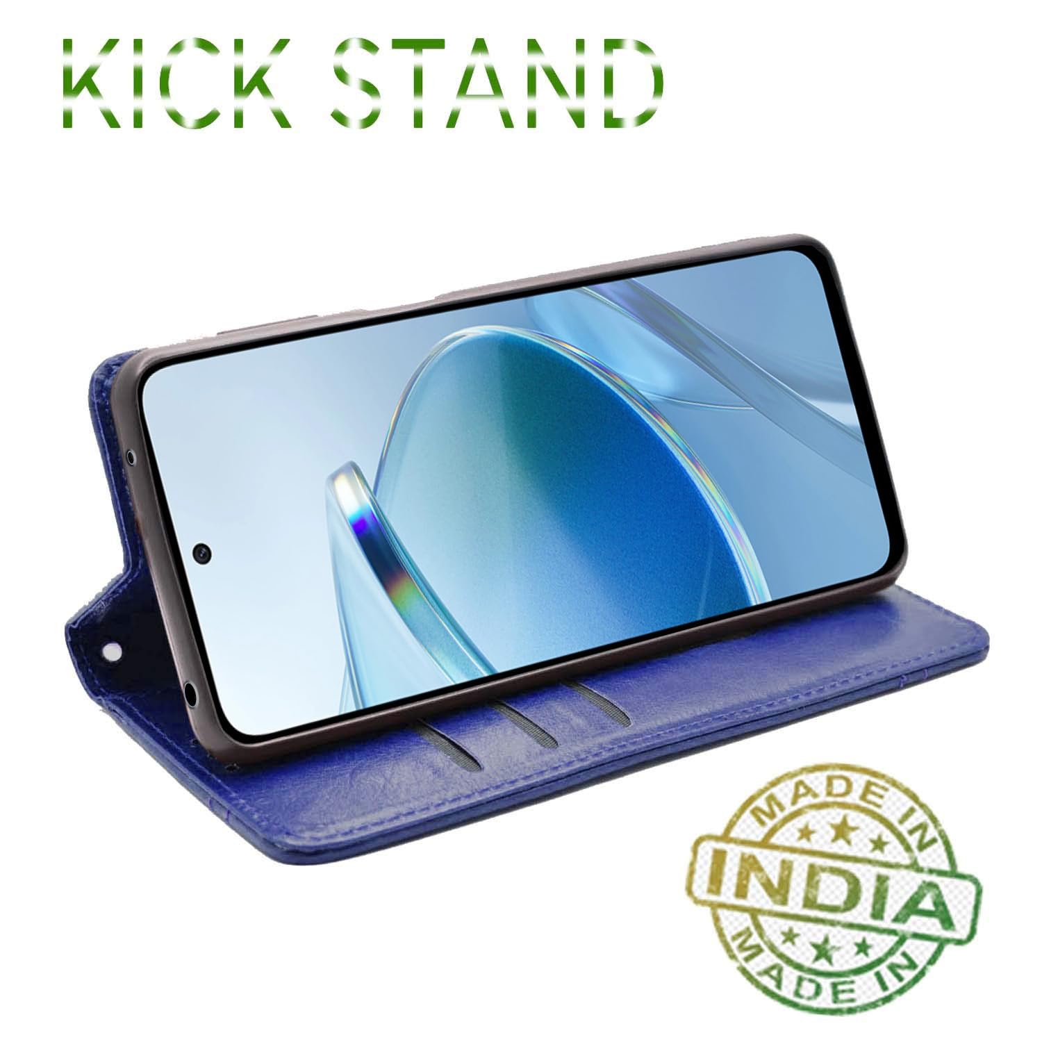 Pikkme Redmi 12 4G blue wallet flip cover – photo 4