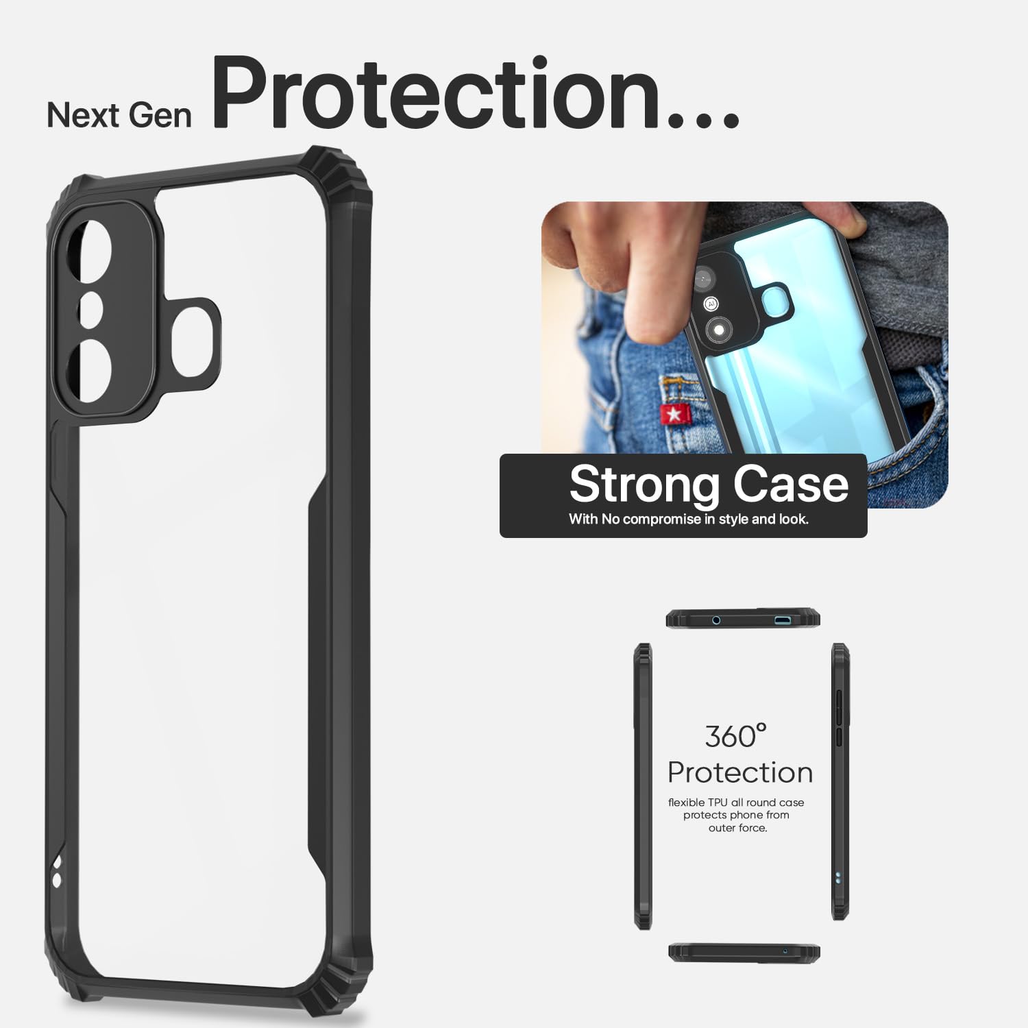 Pikkme itel A27 Eagle Back Cover (Black)