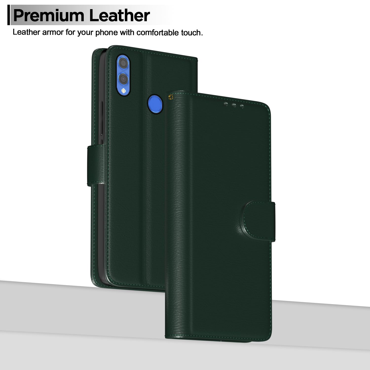 Honor 8X Wallet mobile flip cover in green by Pikkme – photo 2