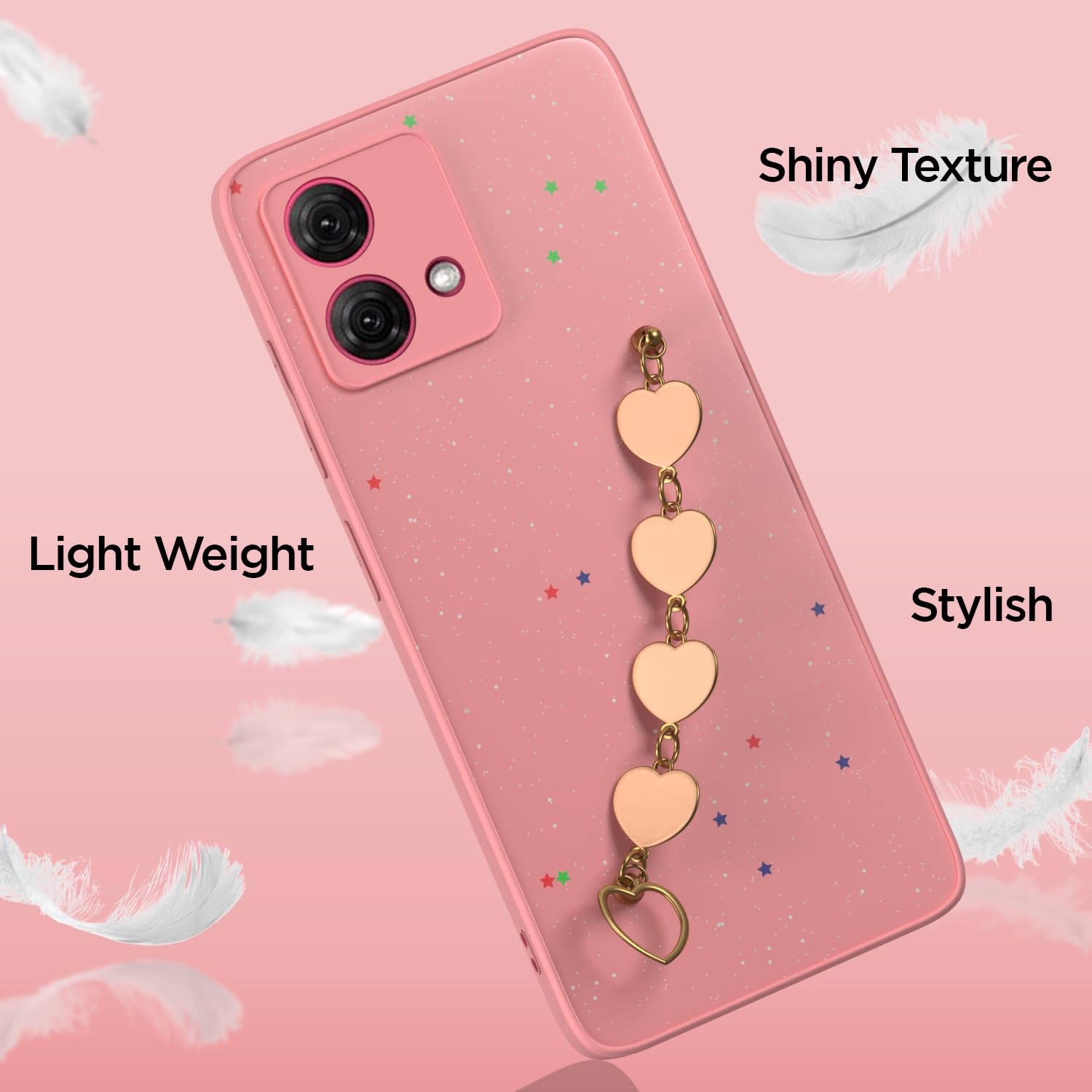 Pikkme Moto G84 5G pink phone cover – photo 4