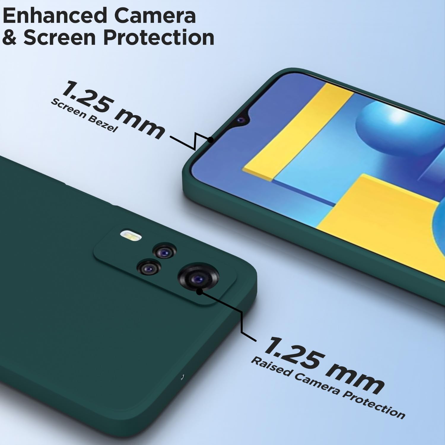 Pikkme Vivo Y31 / Y51A / Y51 / Y51i Soft Matte Silicone Shockproof Case (Green)