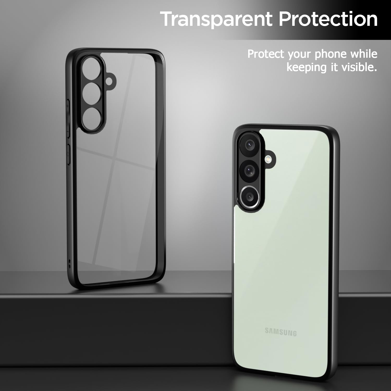 Pikkme Samsung Galaxy M56 5G Eagle 2 Shockproof Sleek Hybrid Armor Back Cover (Black)