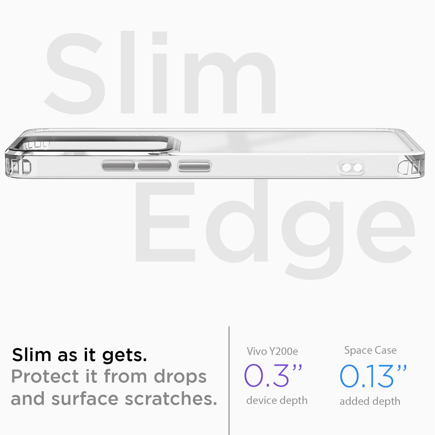 Pikkme Vivo Y200e 5G Hybrid transparent mobile back cover – photo 3