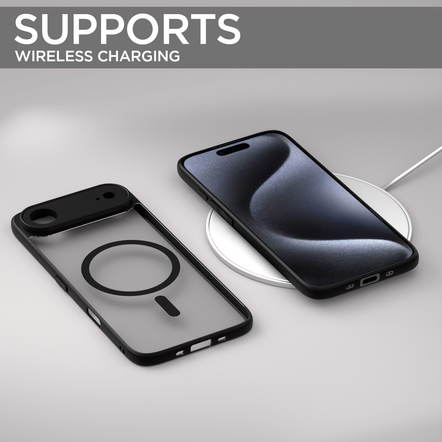 Pikkme iPhone 17 Air MagSafe black smoke mag-safe phone cover – photo 7