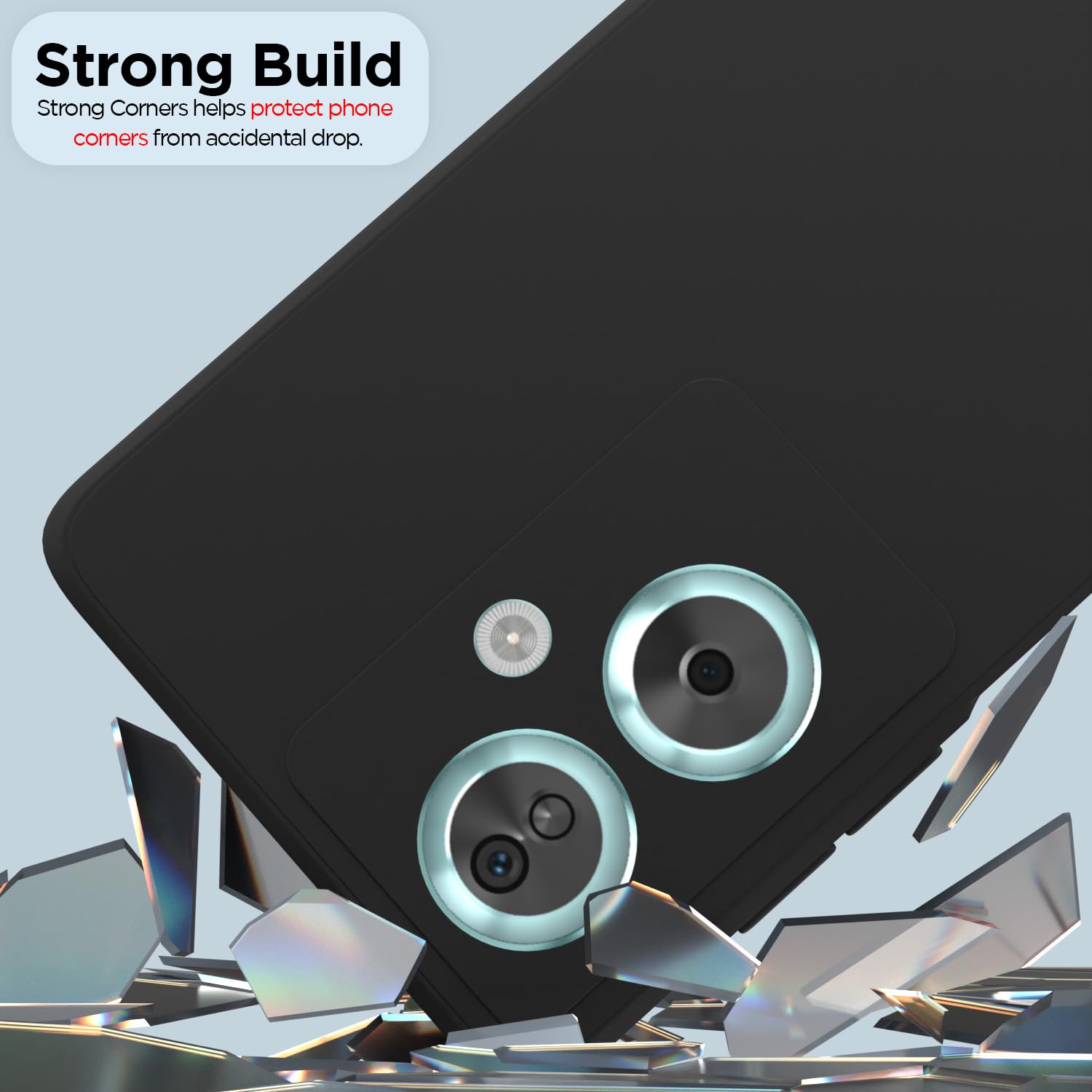 Pikkme Oppo A79 5G Liquid Silicone Back Cover | Black